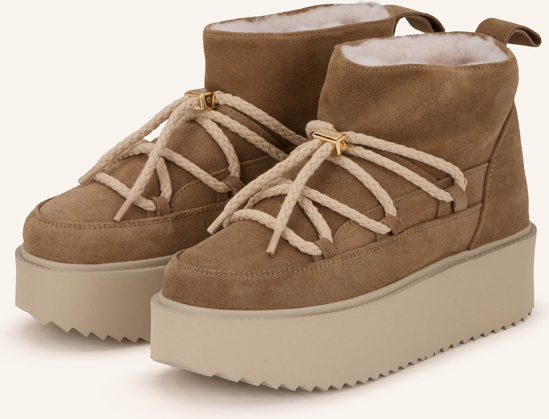 Thumbnail - Inuikii Plateau-Boots beige