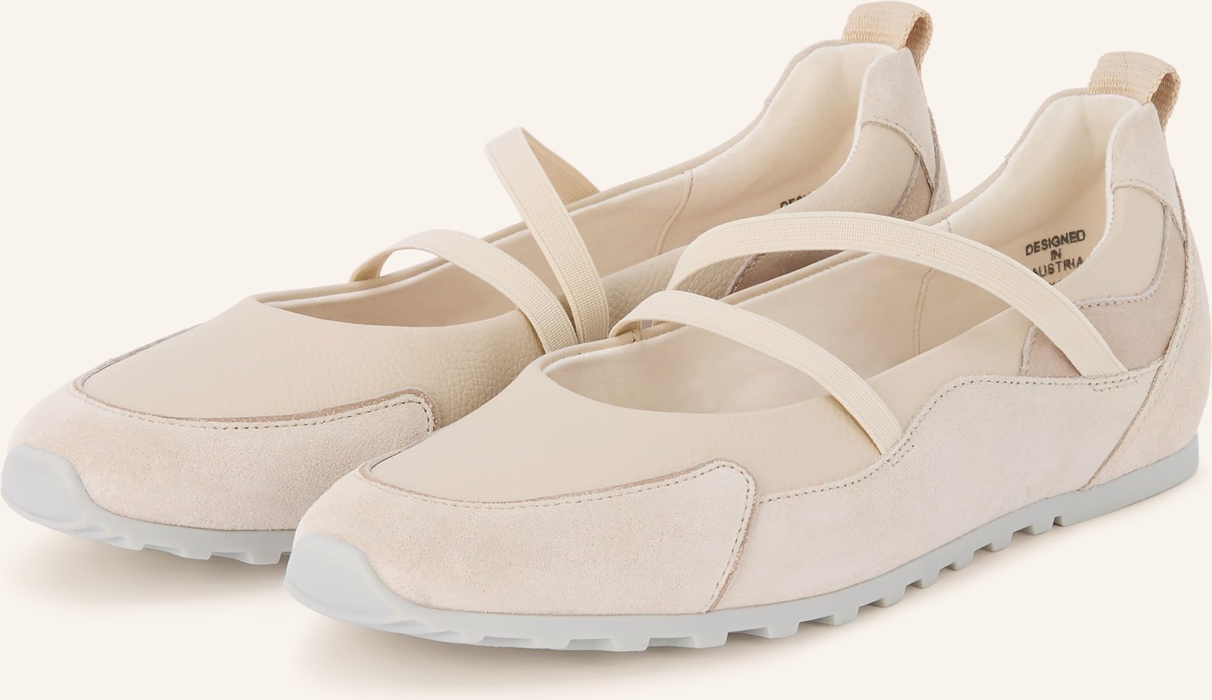 Paul Green Mary-Jane-Ballerinas weiss