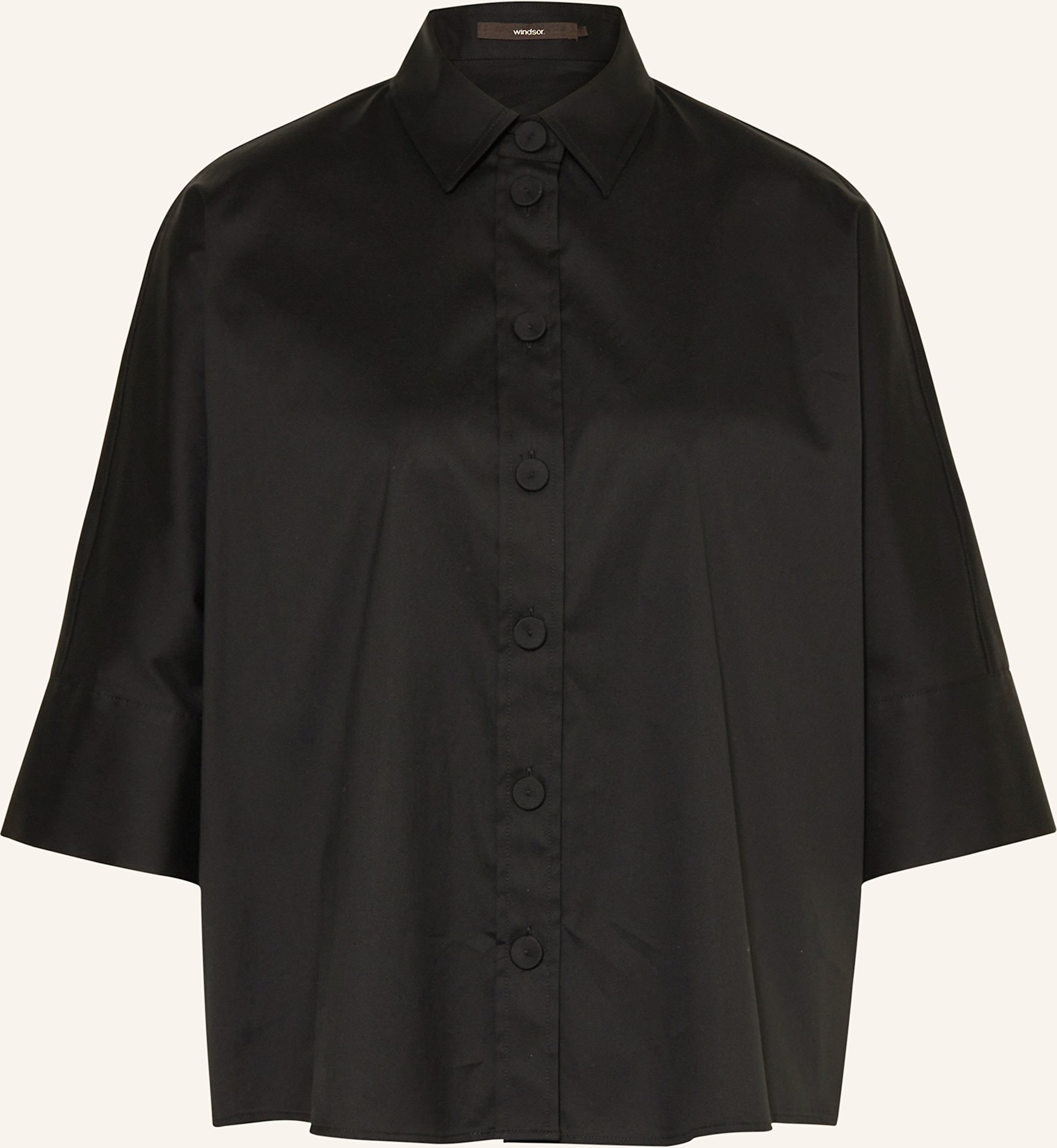 Thumbnail - Windsor. Hemdbluse Mit 3/4-Arm schwarz