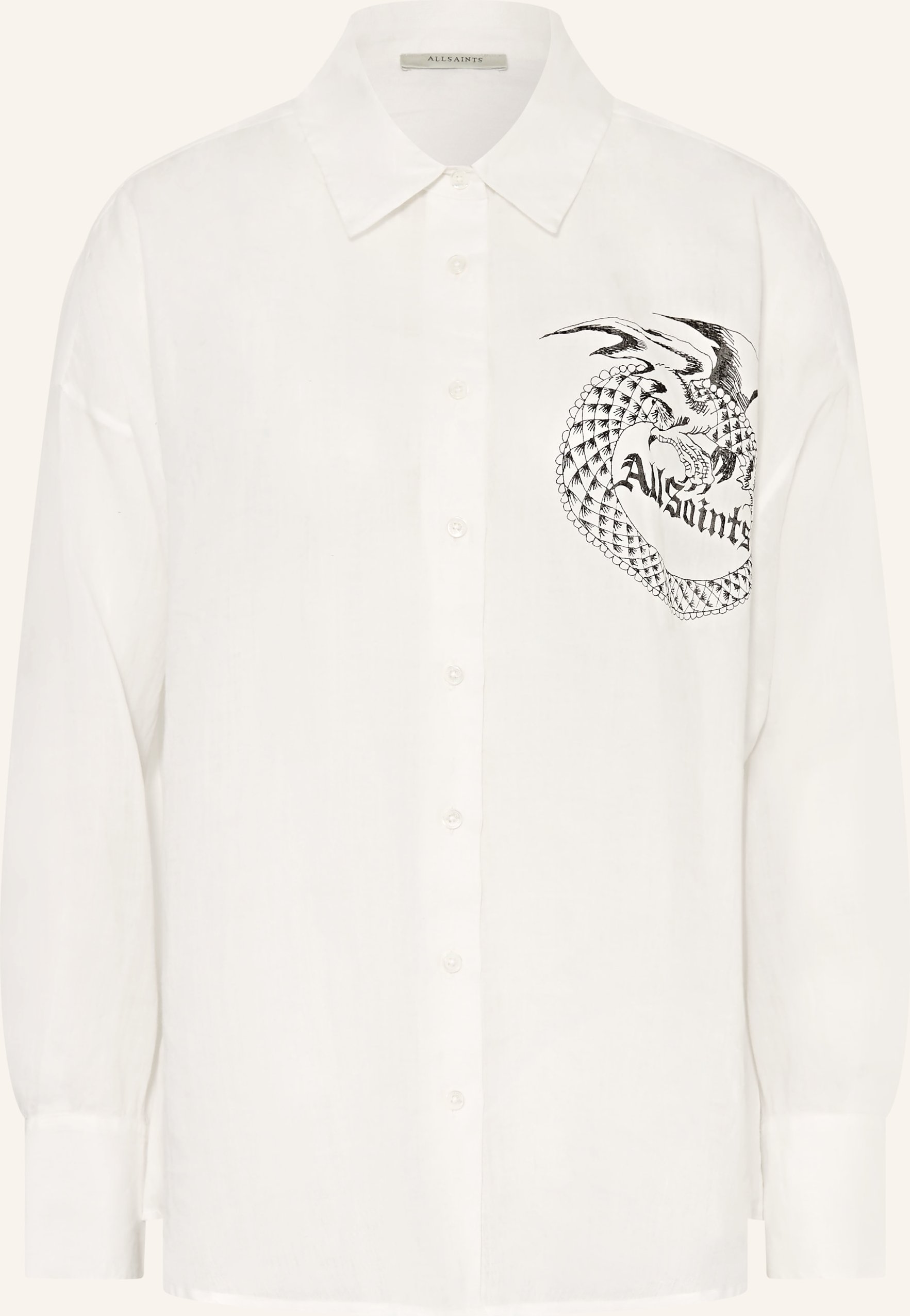 Allsaints Hemdbluse Sparrow weiss