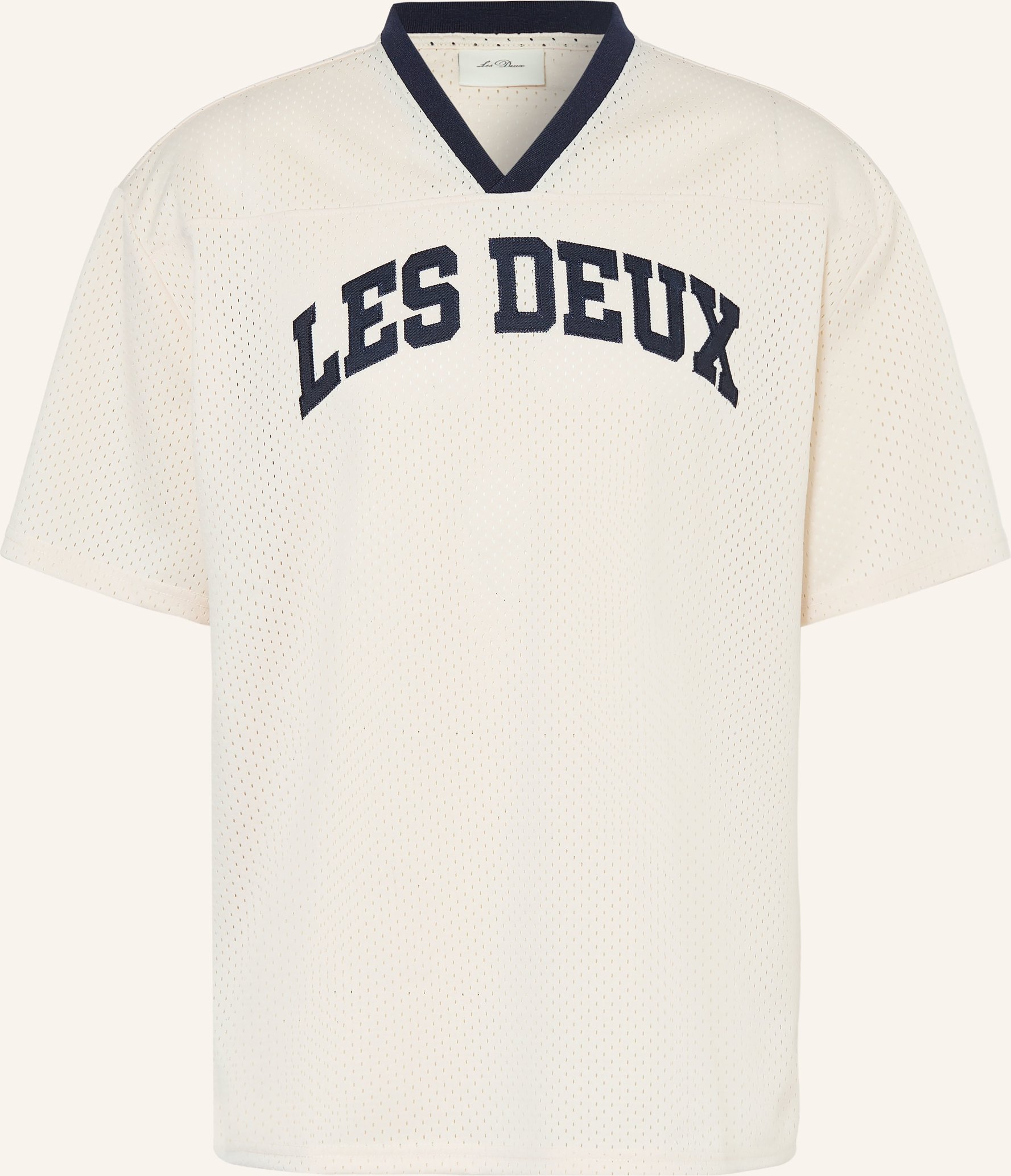 Les Deux T-Shirt Bronson Aus Mesh beige