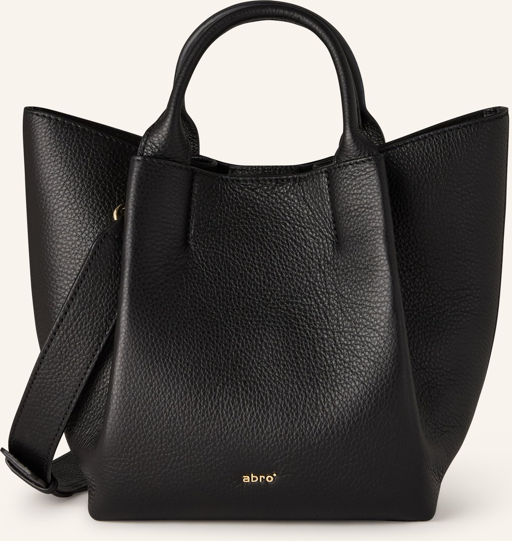 Abro Handtasche Essential Small Mit Pouch schwarz