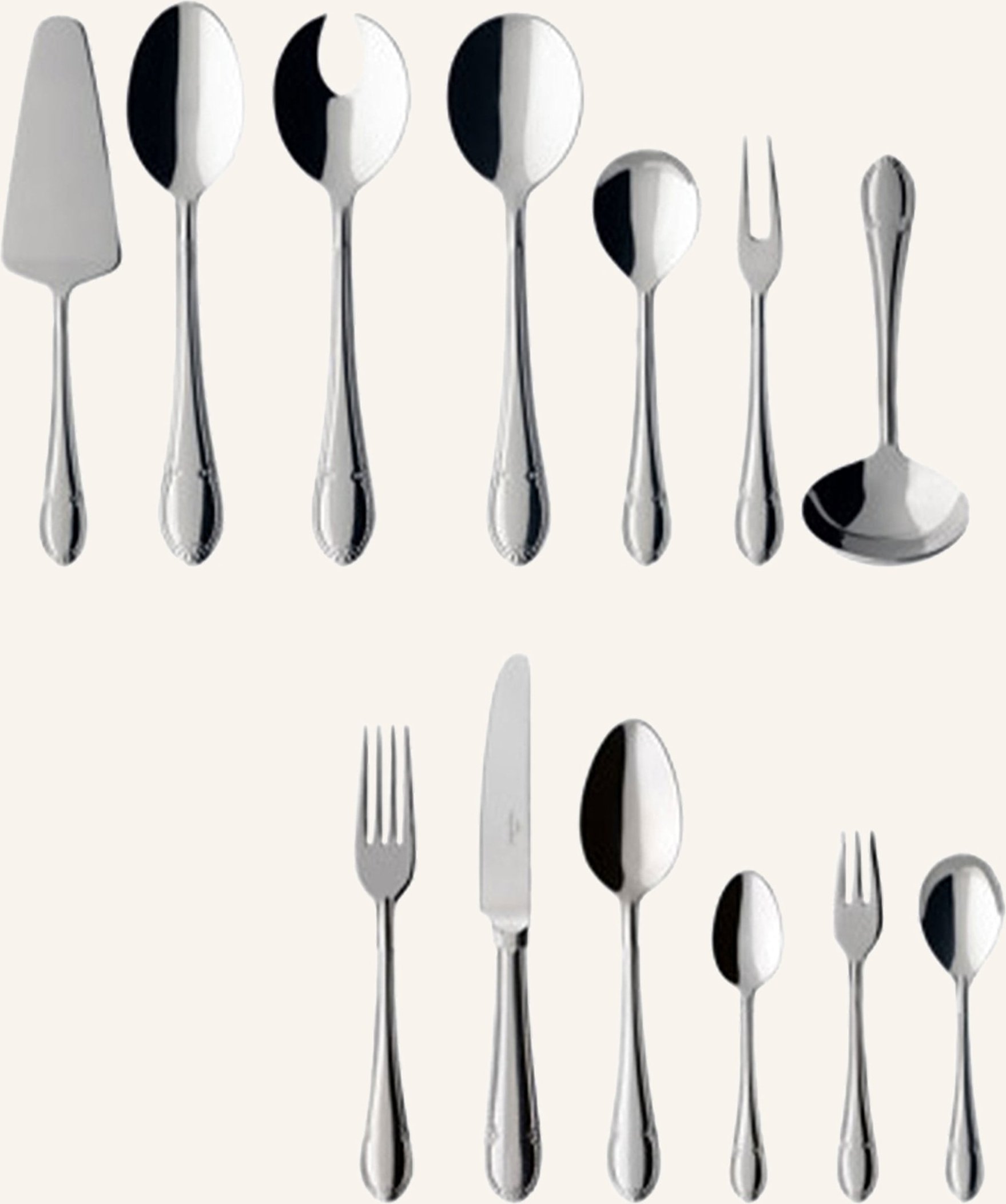 Thumbnail - Villeroy & Boch Tafelbesteck 68tlg. Mademoiselle silber