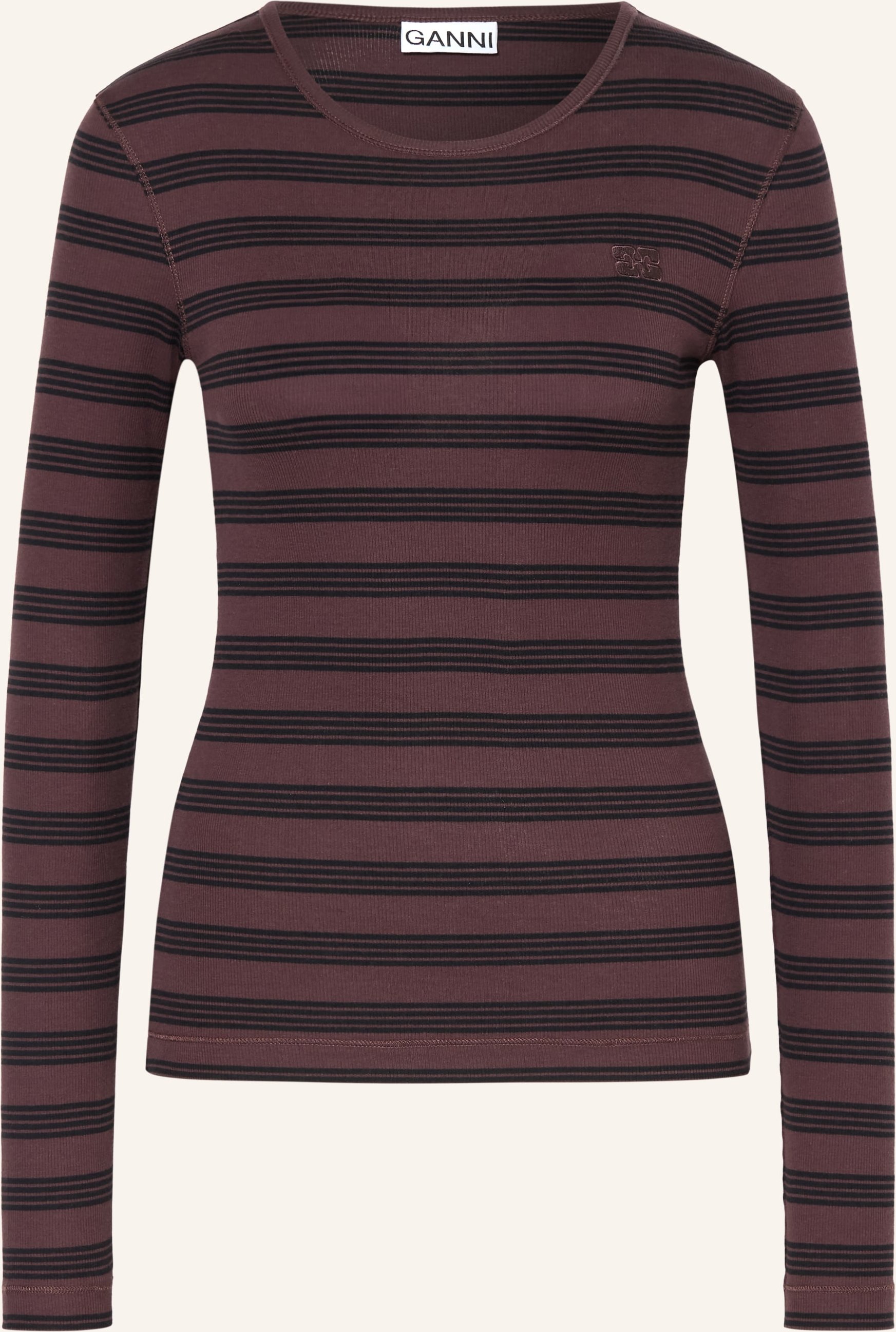 Ganni Longsleeve braun