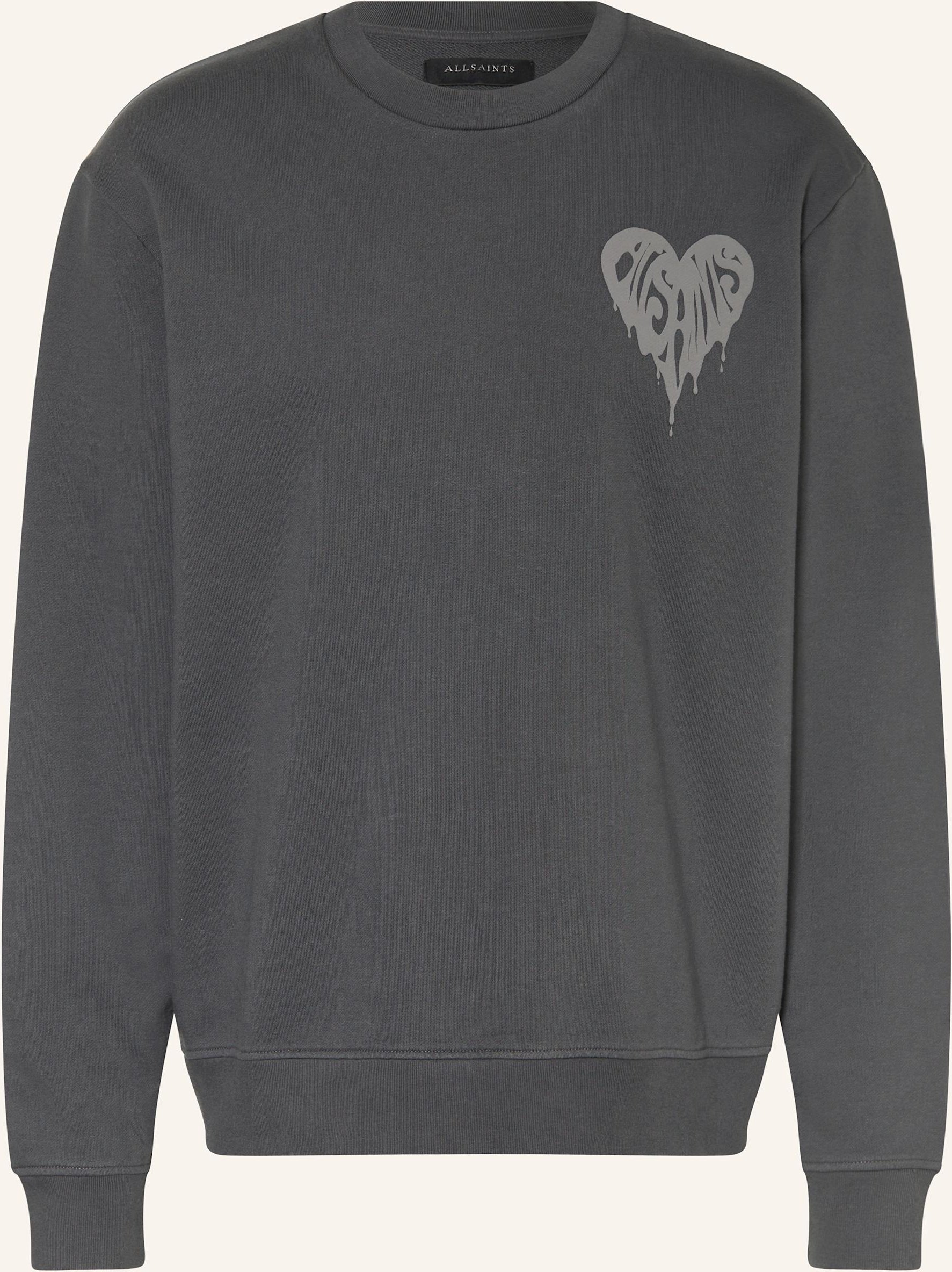 Allsaints Sweatshirt Trip Crew schwarz