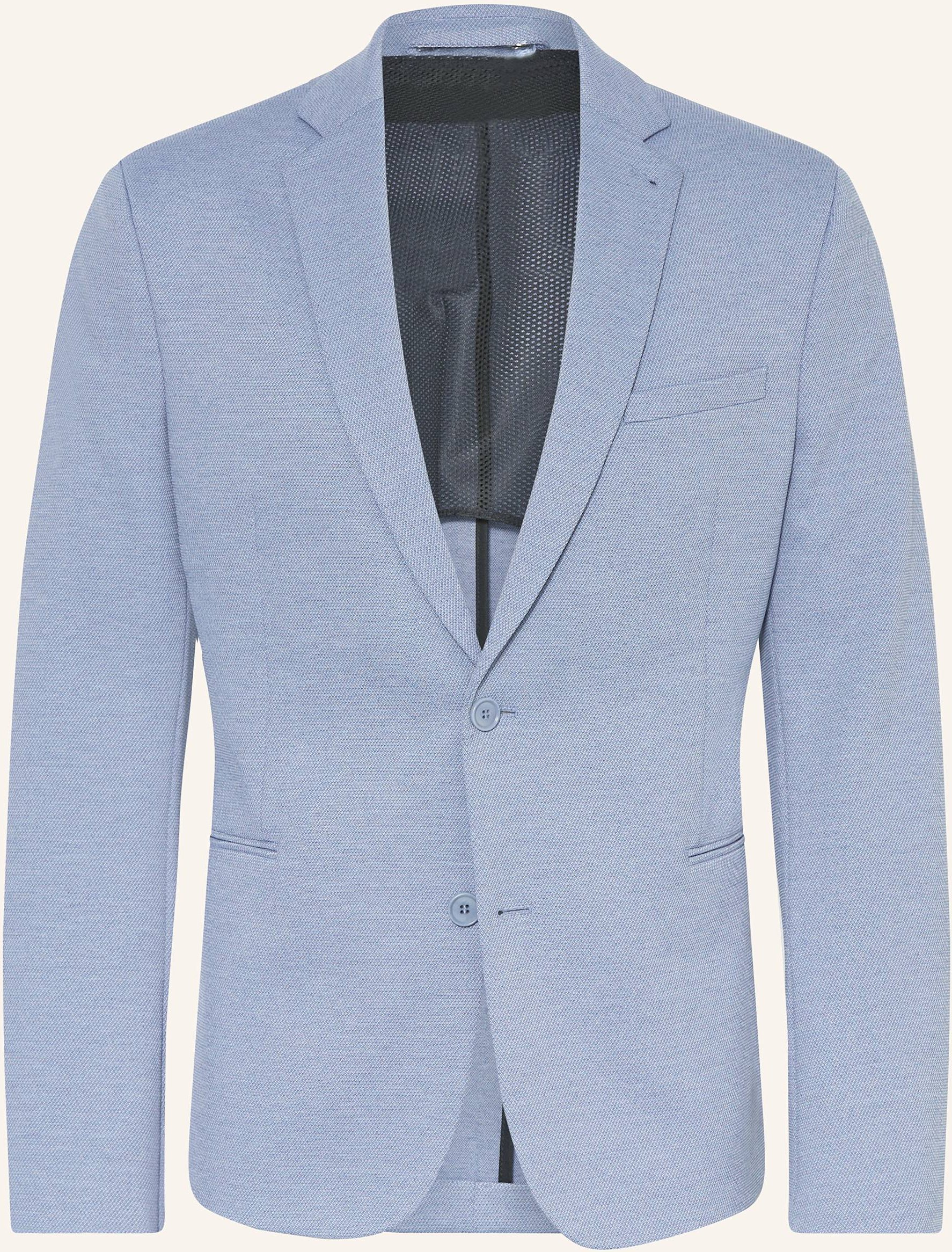 Drykorn Anzugsakko Horley Extra Slim Fit Aus Piqué blau