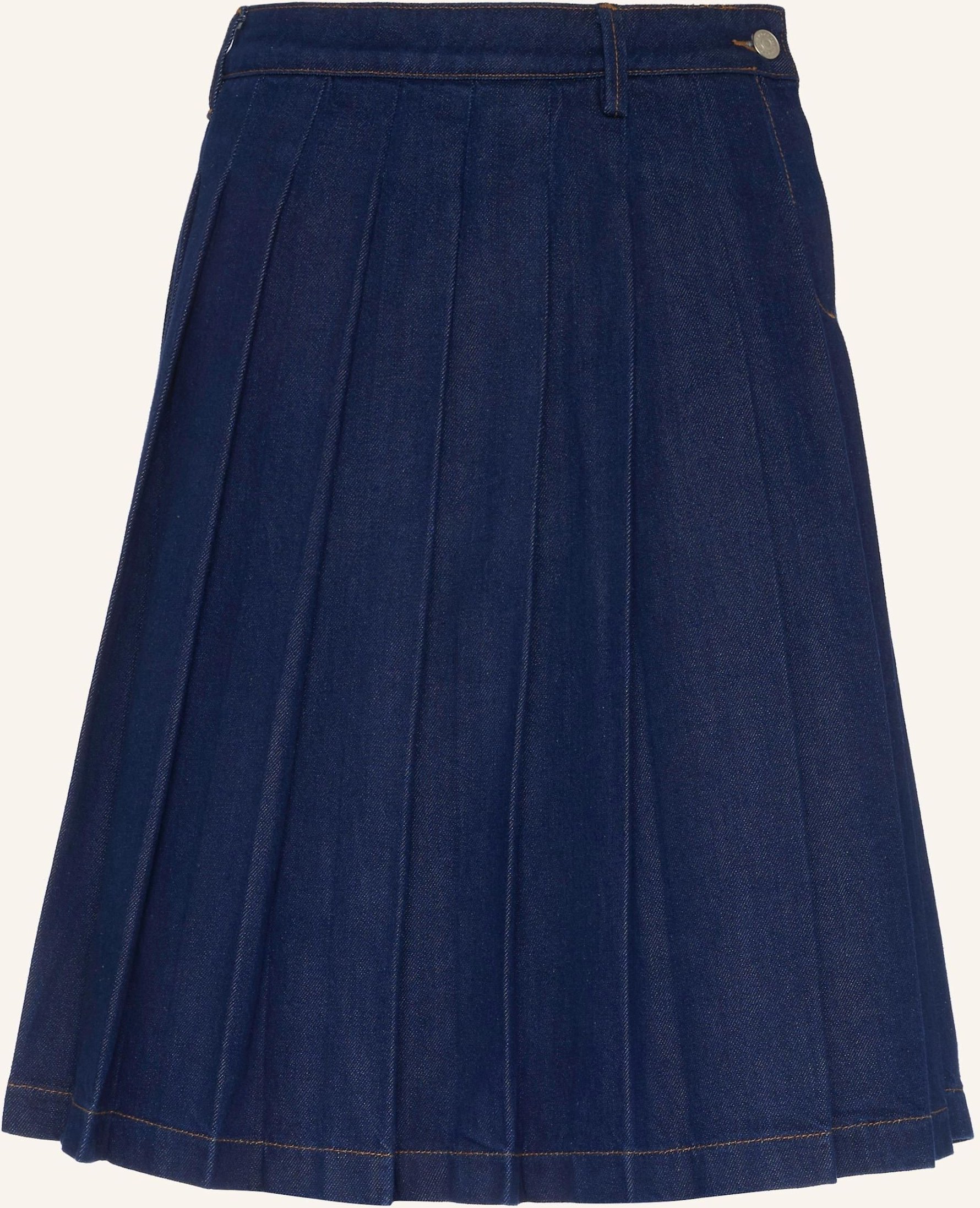 7 For All Mankind Skirt Pleated Midi blau