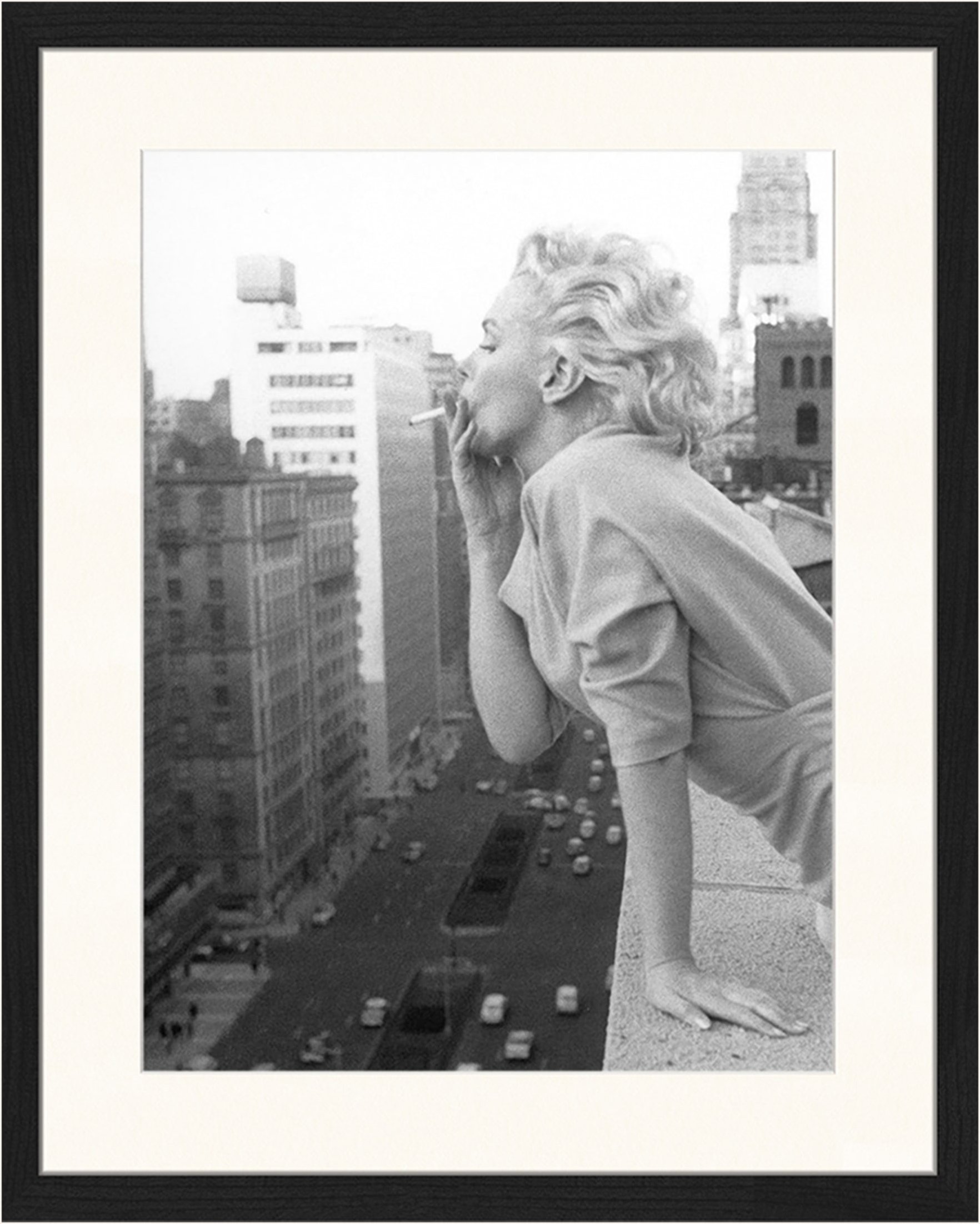 Liv Corday Wandbild Marilyn Im 'Ambassador Hotel' In New York Mit Rahmen schwarz