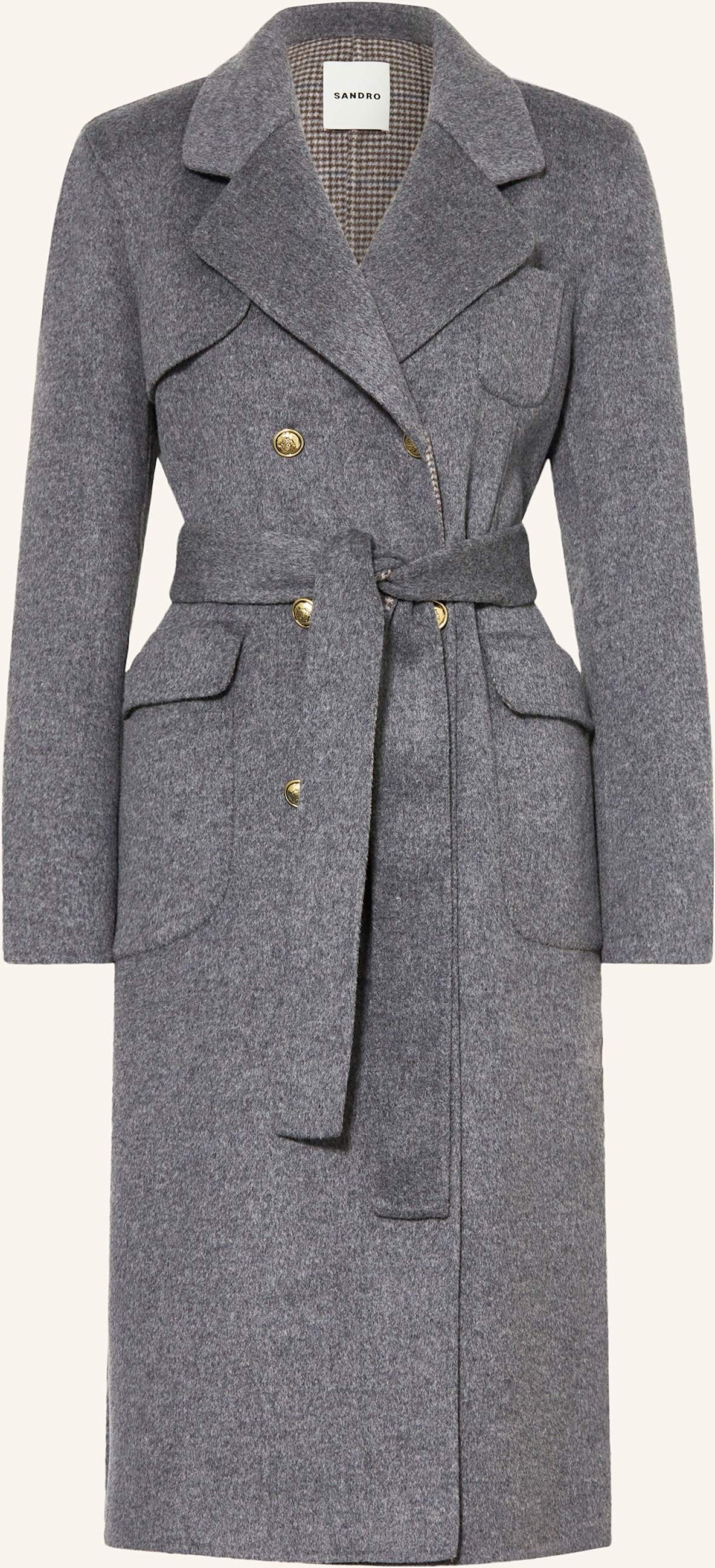 Sandro Wollmantel grau