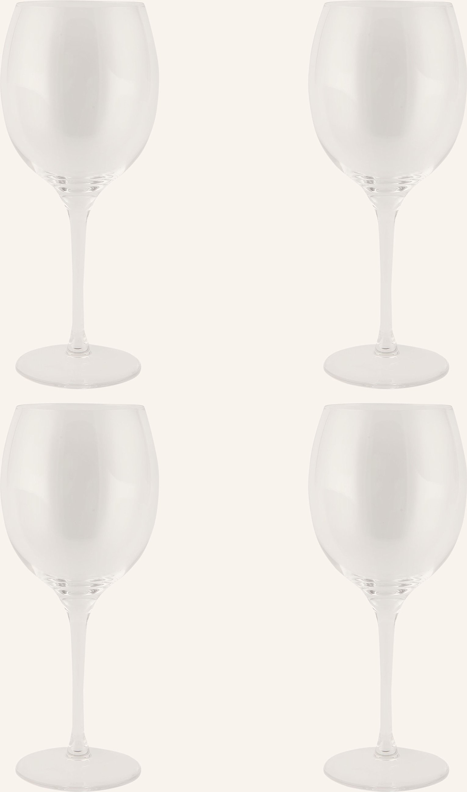 Alessi 4er-Set Weingläser Mami Xl transparent