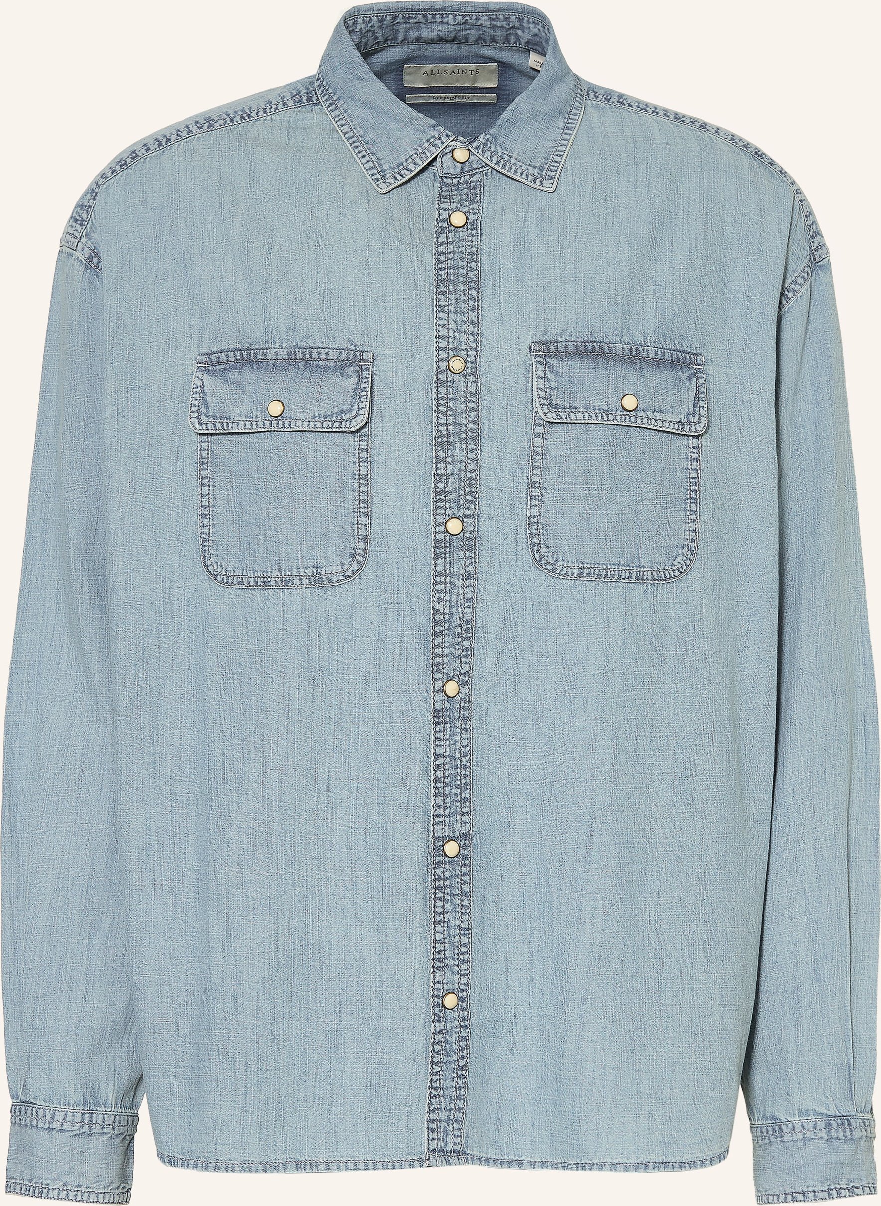 Allsaints Jeanshemd Gribbs Comfort Fit blau