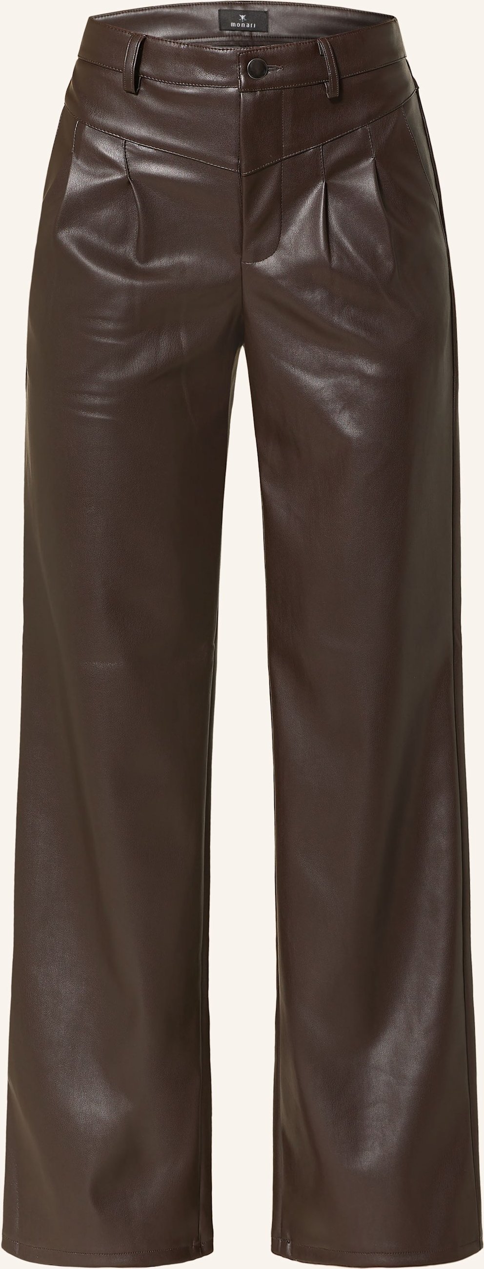 Thumbnail - Monari Hose In Lederoptik braun