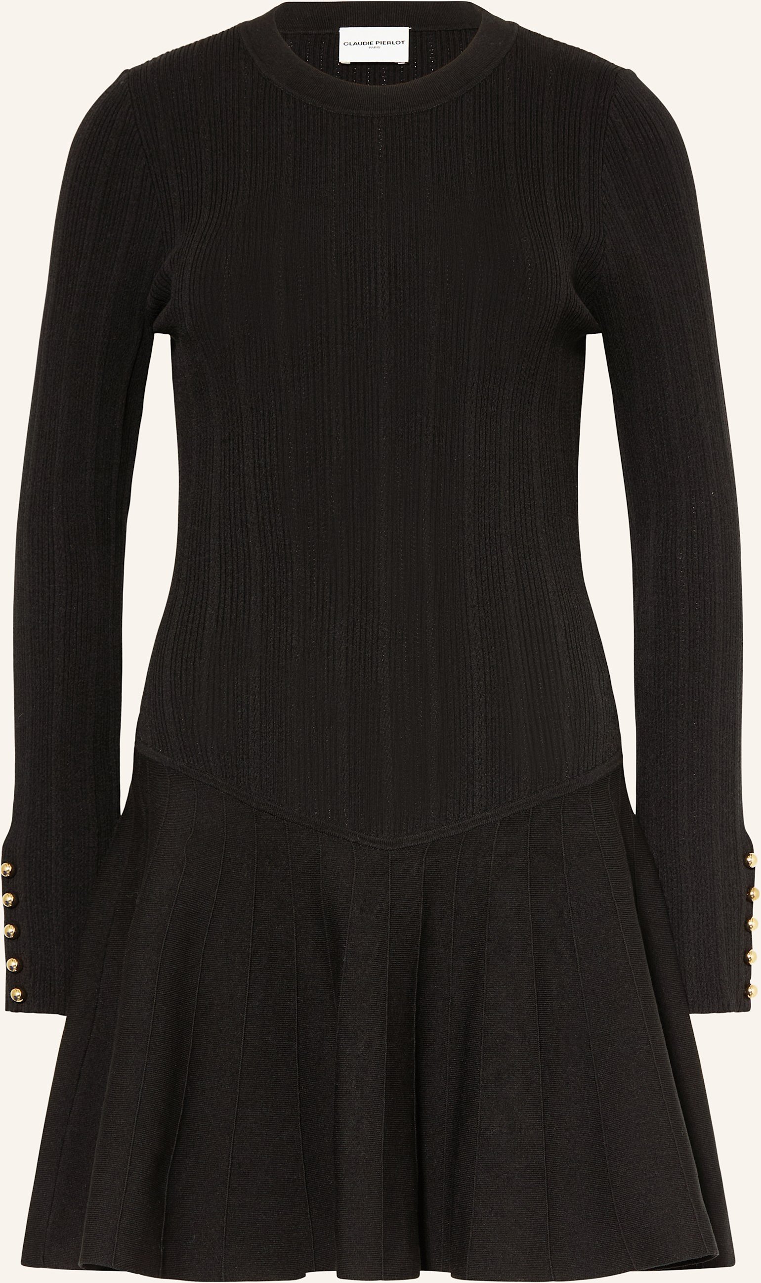 Claudie Pierlot Strickkleid schwarz