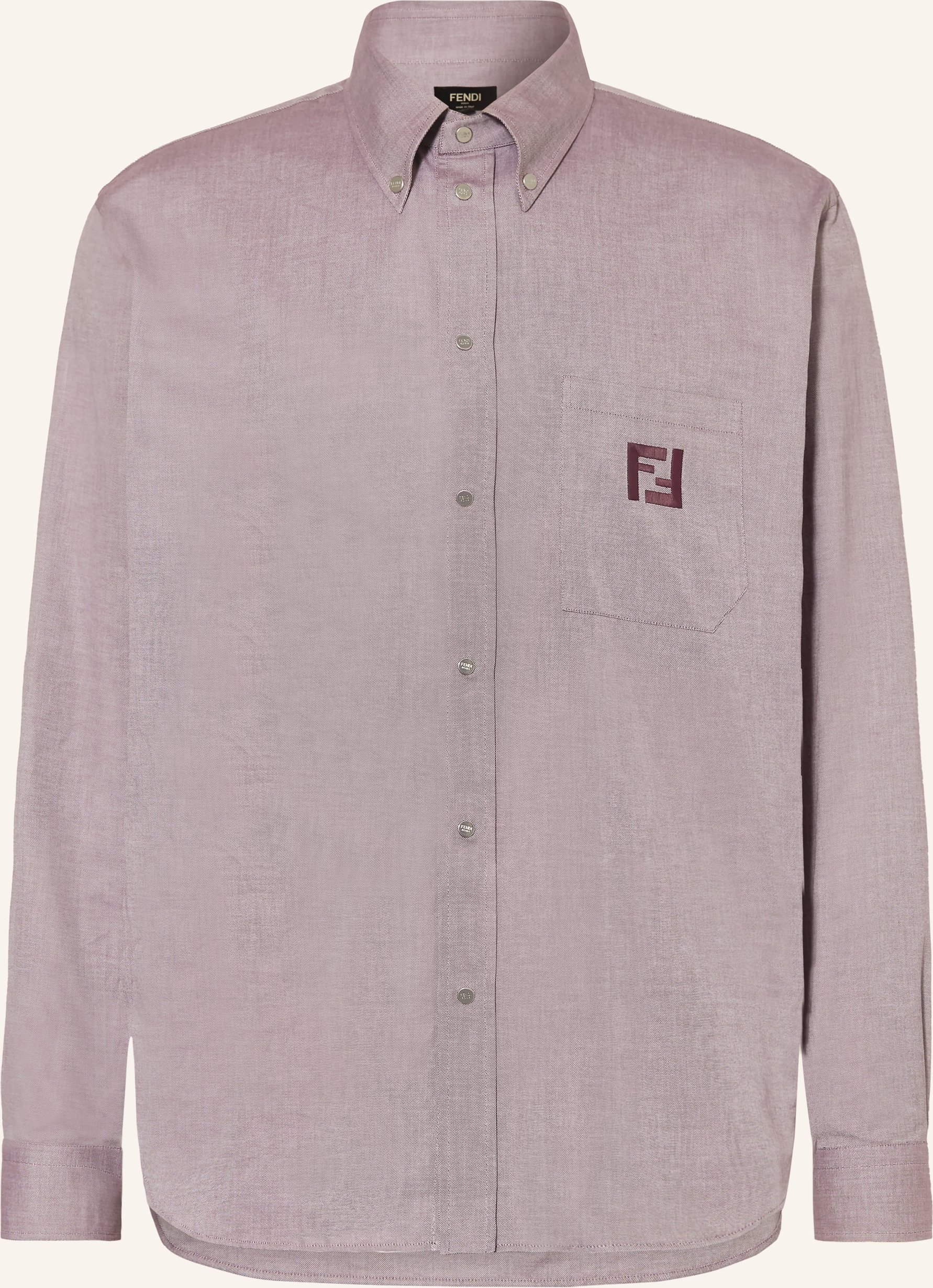 Fendi Hemd Comfort Fit rot