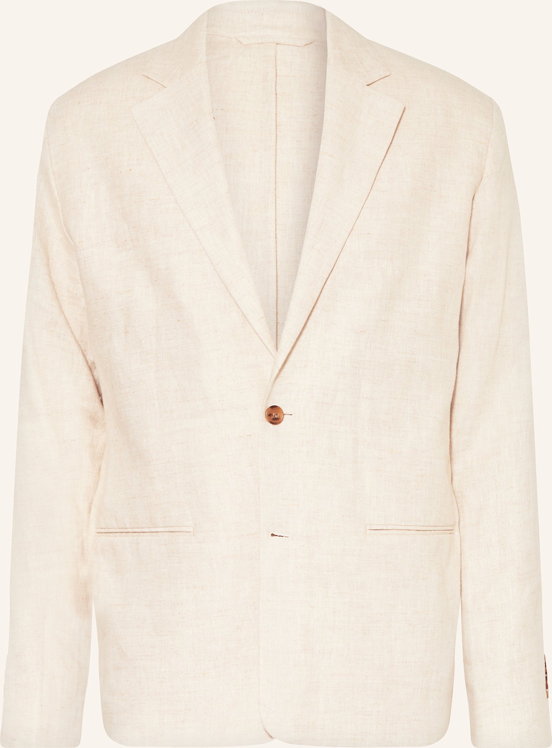 Nn.07 Leinensakko Timo Regular Fit weiss