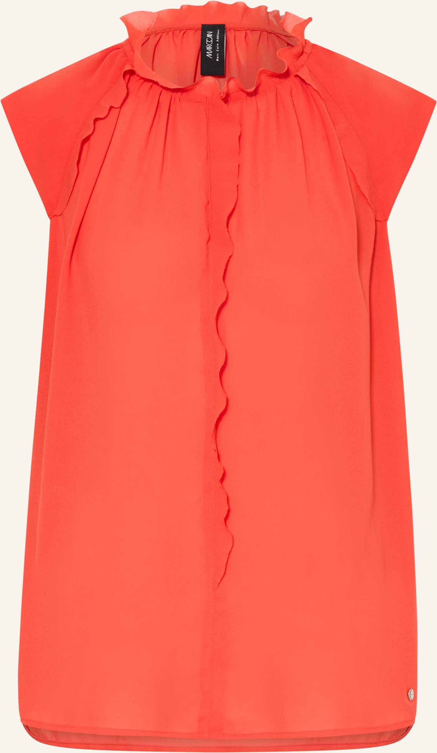 Marc Cain Blusentop Mit Rüschen rot