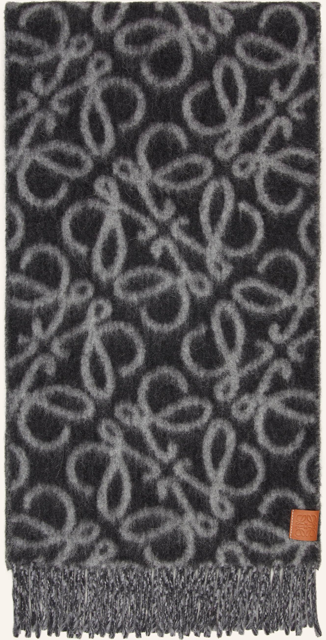 Loewe Schal Anagram Mit Alpaka schwarz