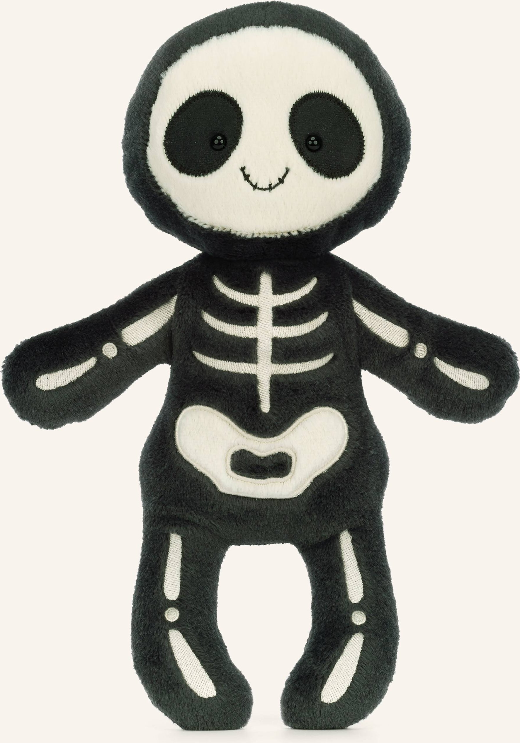 Jellycat Plüsch-Spielzeug Skeleton Bob schwarz