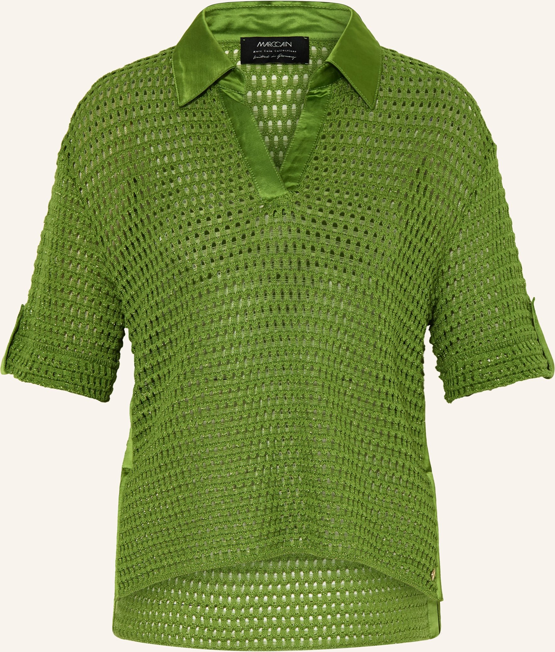 Marc Cain Strickshirt Mit Glitzergarn gruen