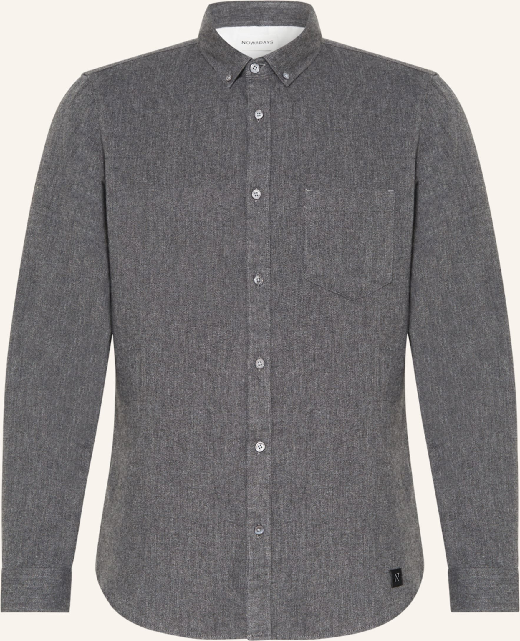 Thumbnail - Nowadays Hemd Slim Fit grau
