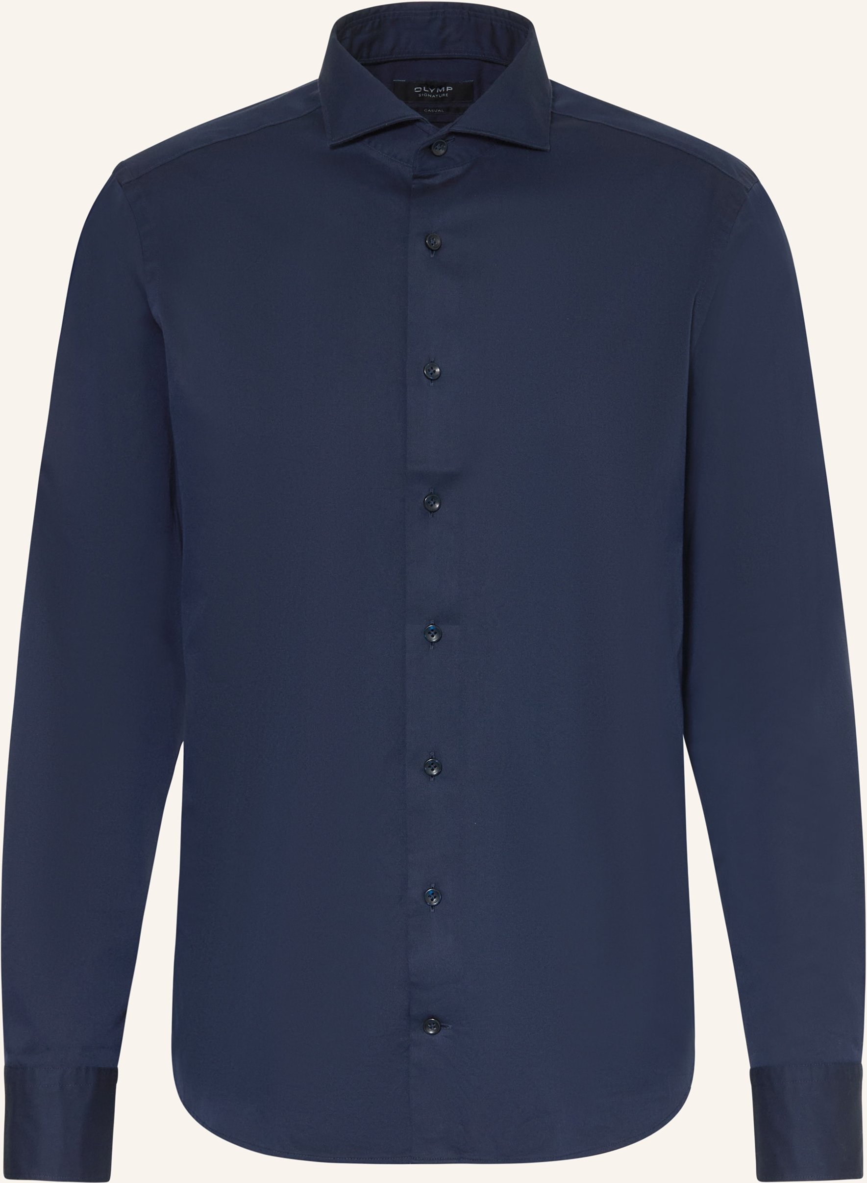 Thumbnail - Olymp Signature Hemd Casual Tailored Fit blau