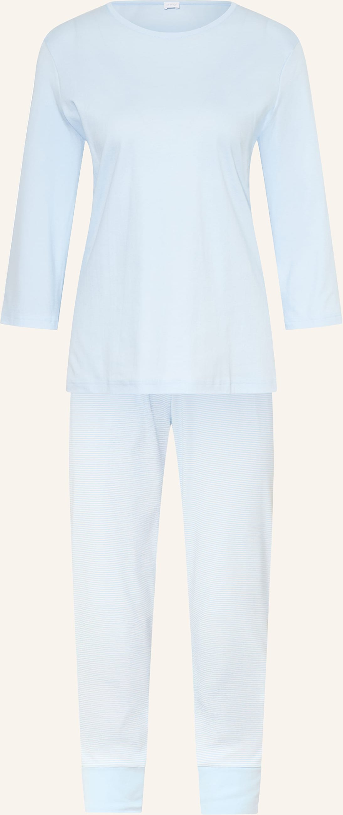 Mey Schlafanzug Serie Simple Stripes blau