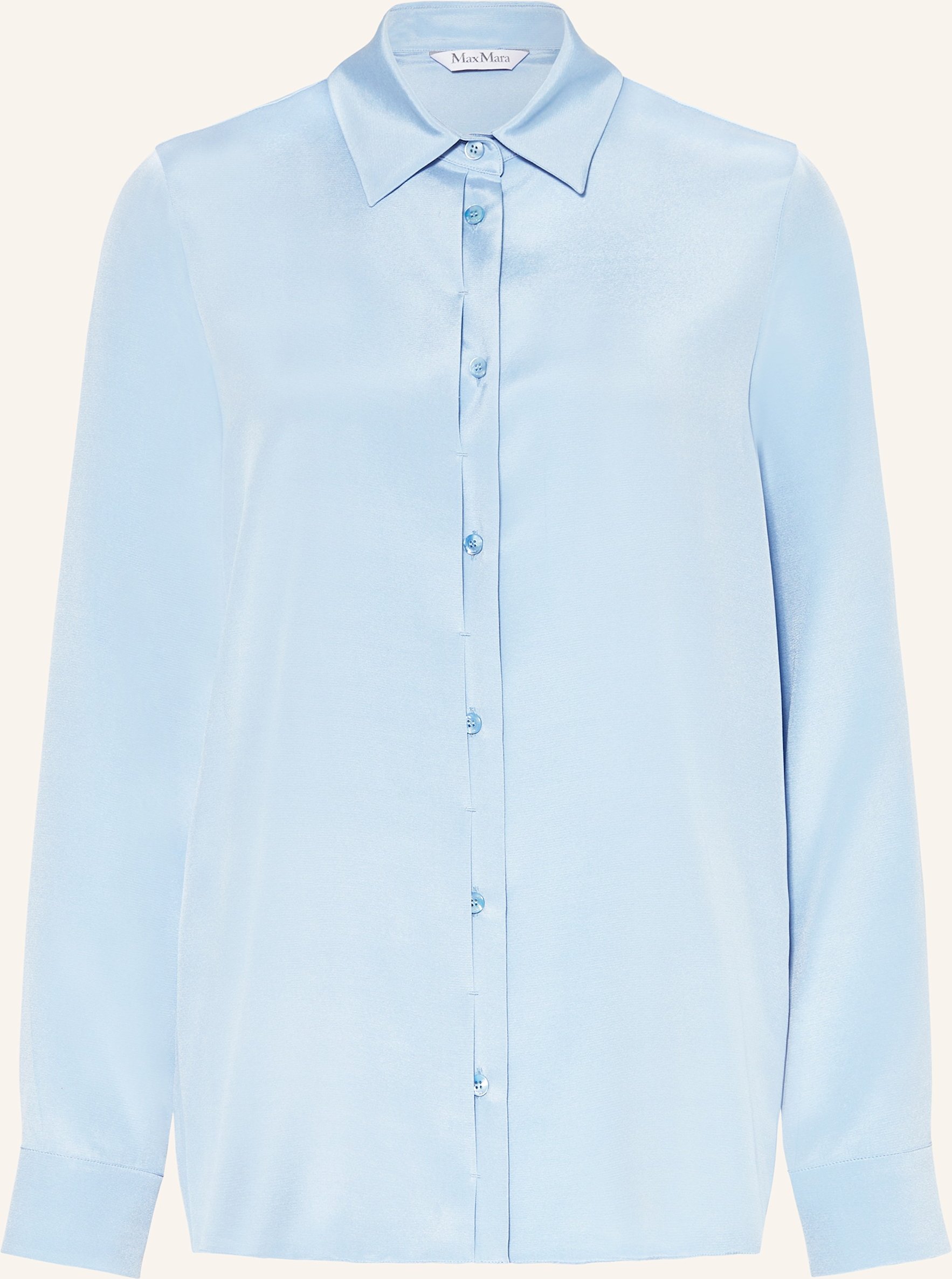 Thumbnail - Max Mara Seidenbluse Avion blau