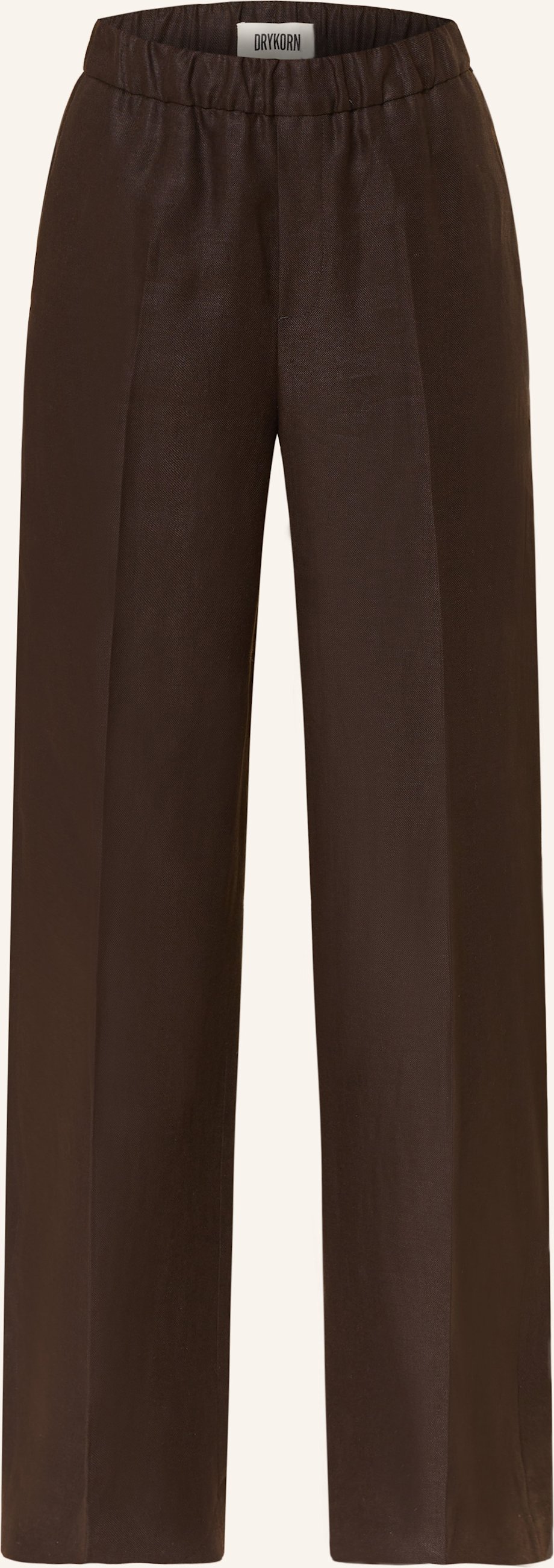 Drykorn Marlenehose Consider Aus Leinen braun
