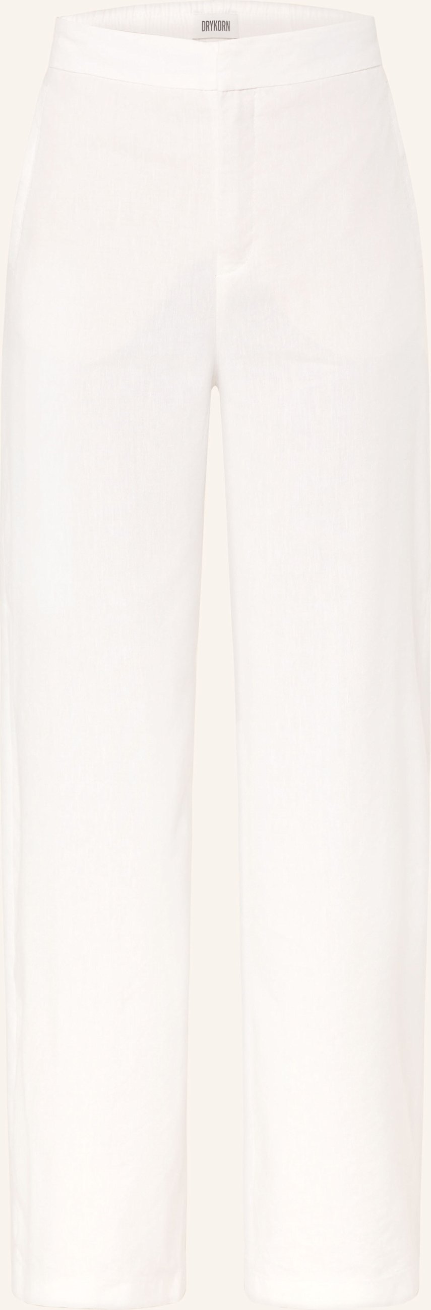 Drykorn Marlenehose Fae Mit Leinen weiss