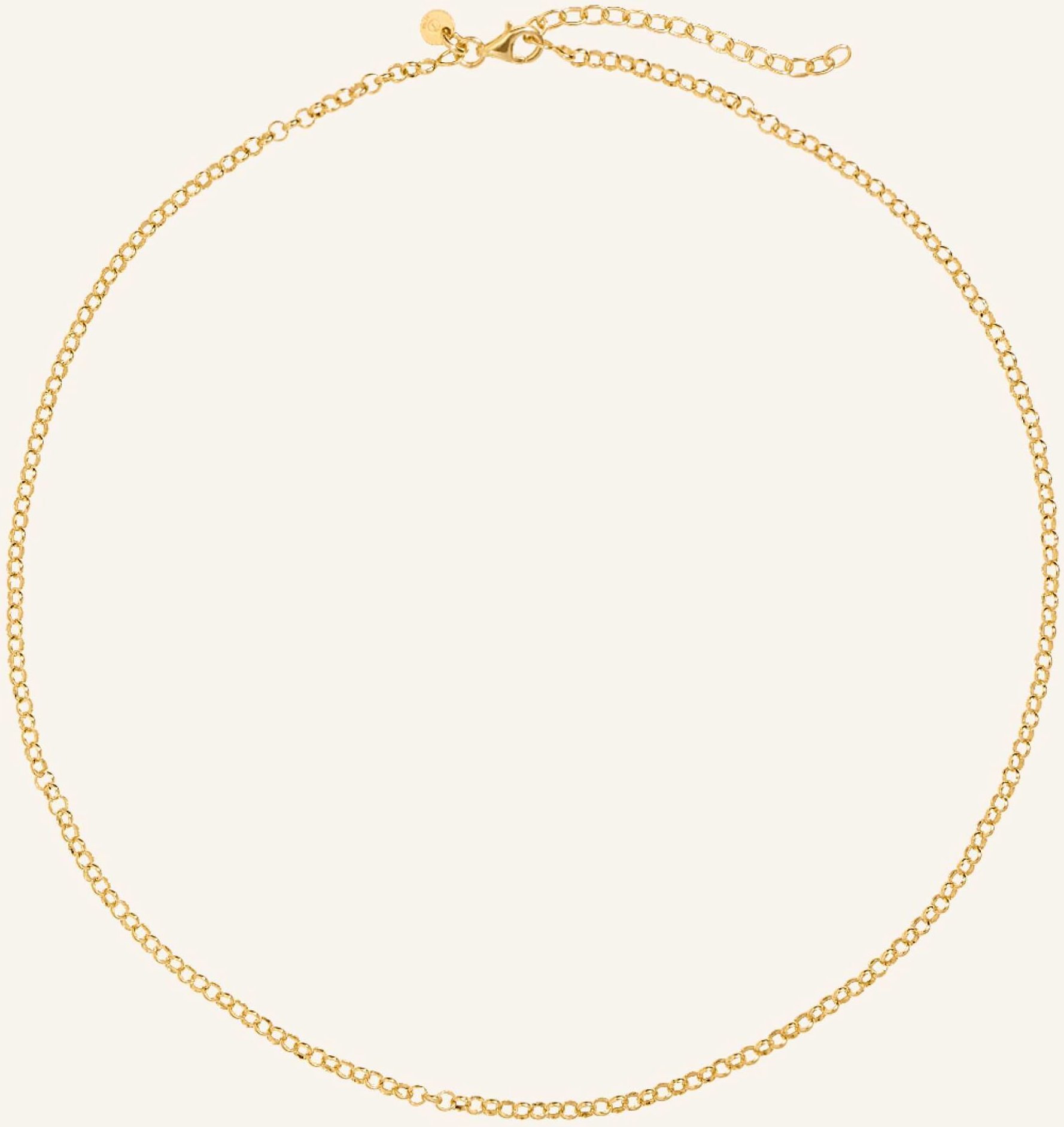 Pompidou Halskette Mini Rolo Circle By Glambou gold