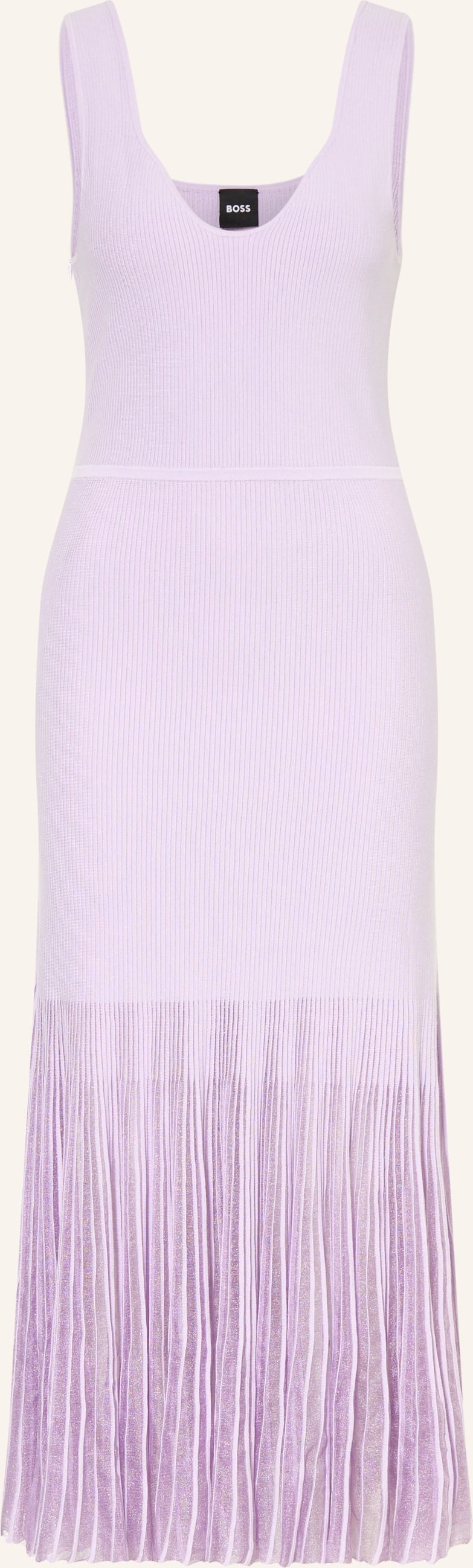 Boss Strickkleid Floe Mit Plissees lila