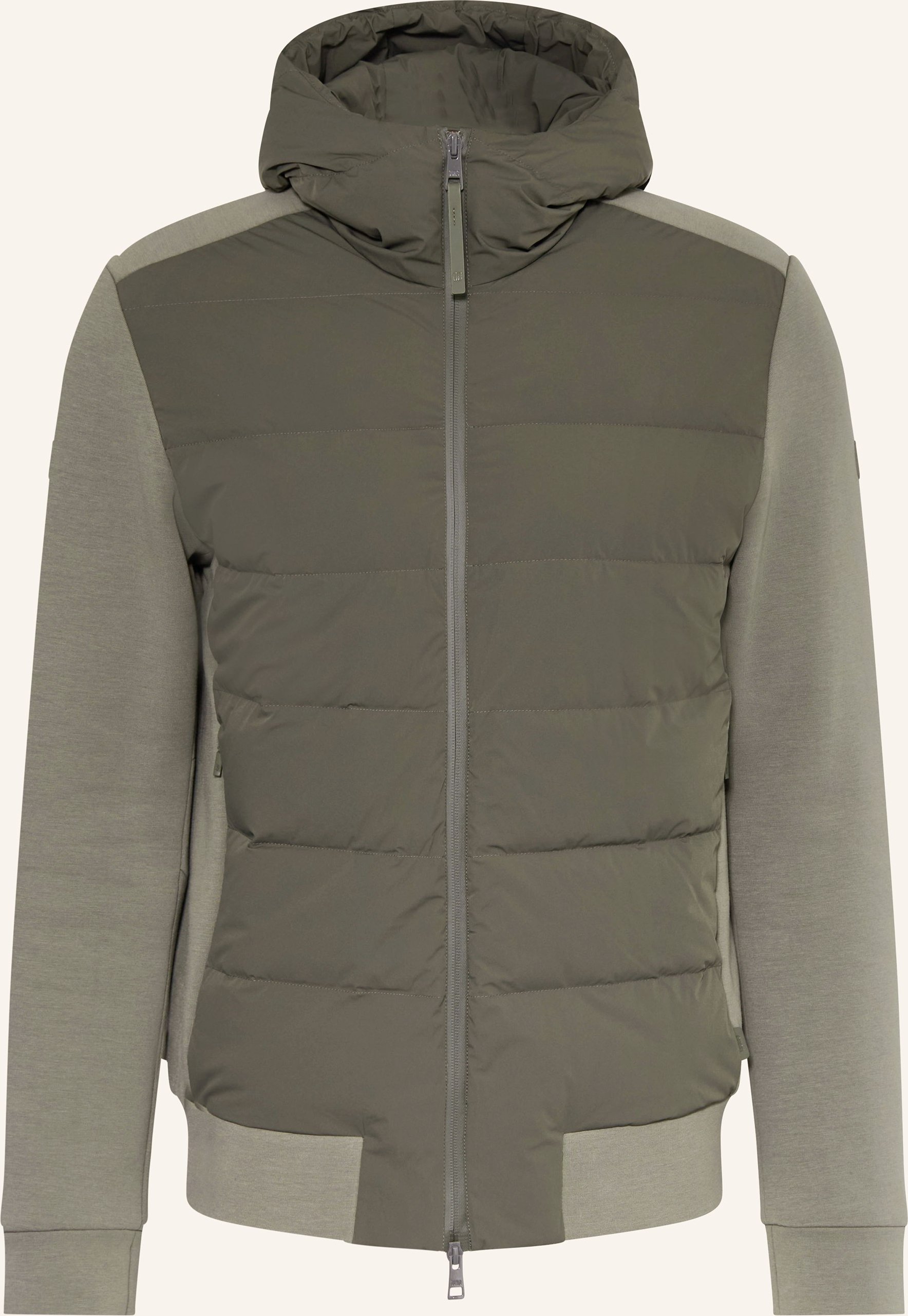 Duno Daunenjacke Im Materialmix gruen