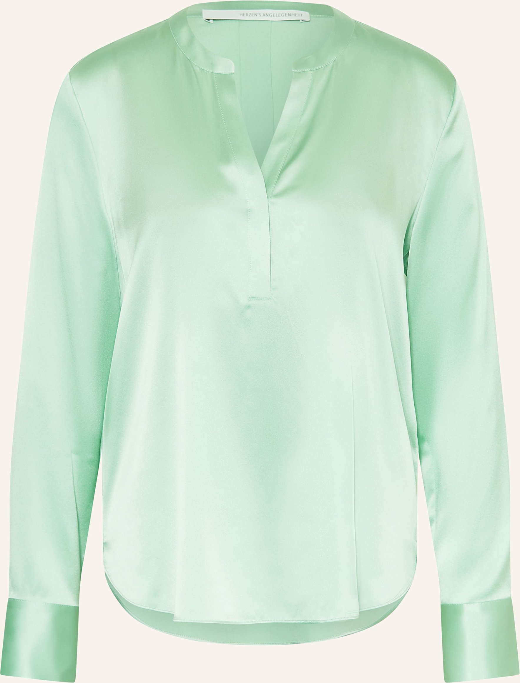 Herzen's Angelegenheit Blusenshirt Aus Seide gruen