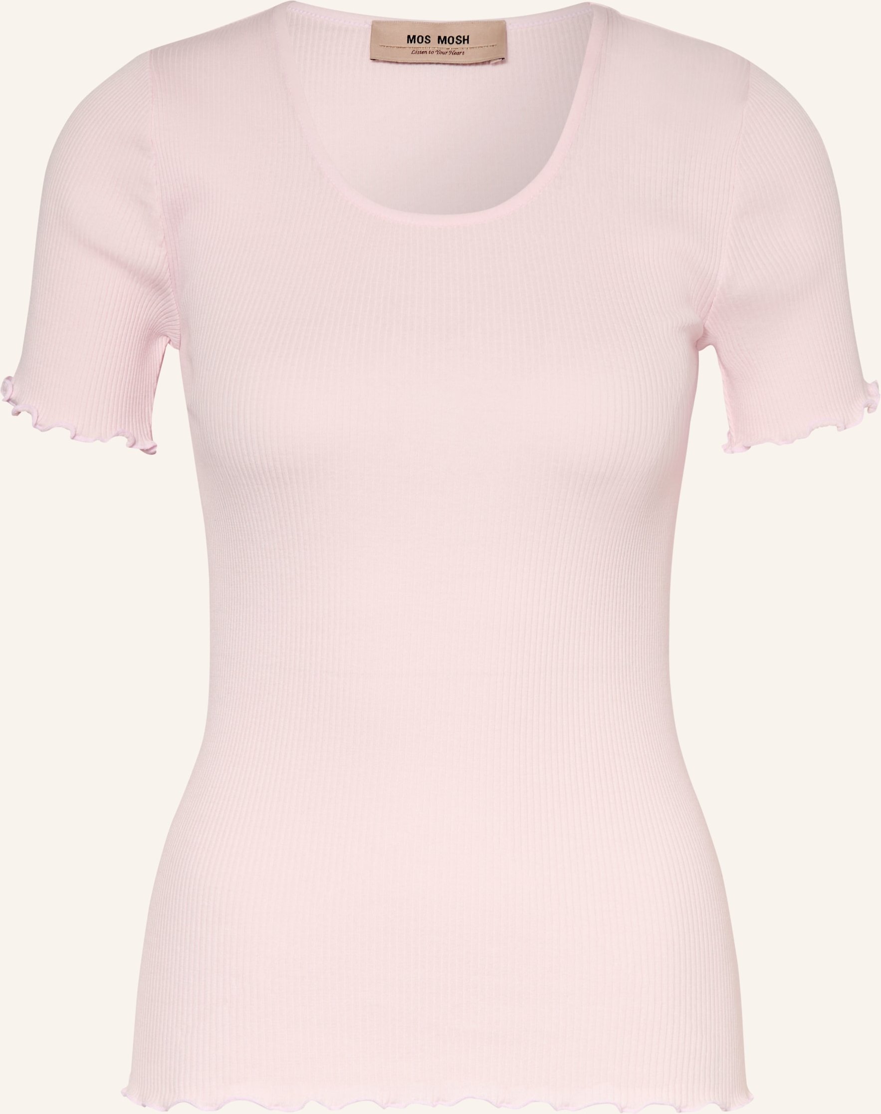Mos Mosh T-Shirt Mmelaine Mit Seide rosa