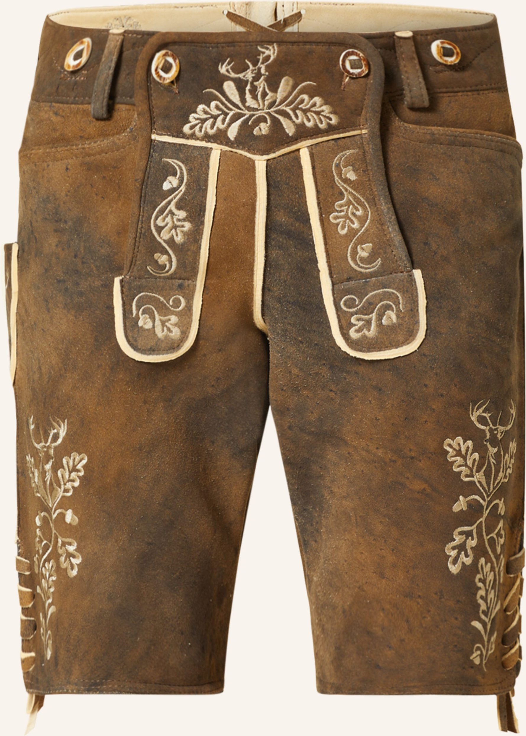 Ostarrichi Trachten-Lederhose Hirschruf braun