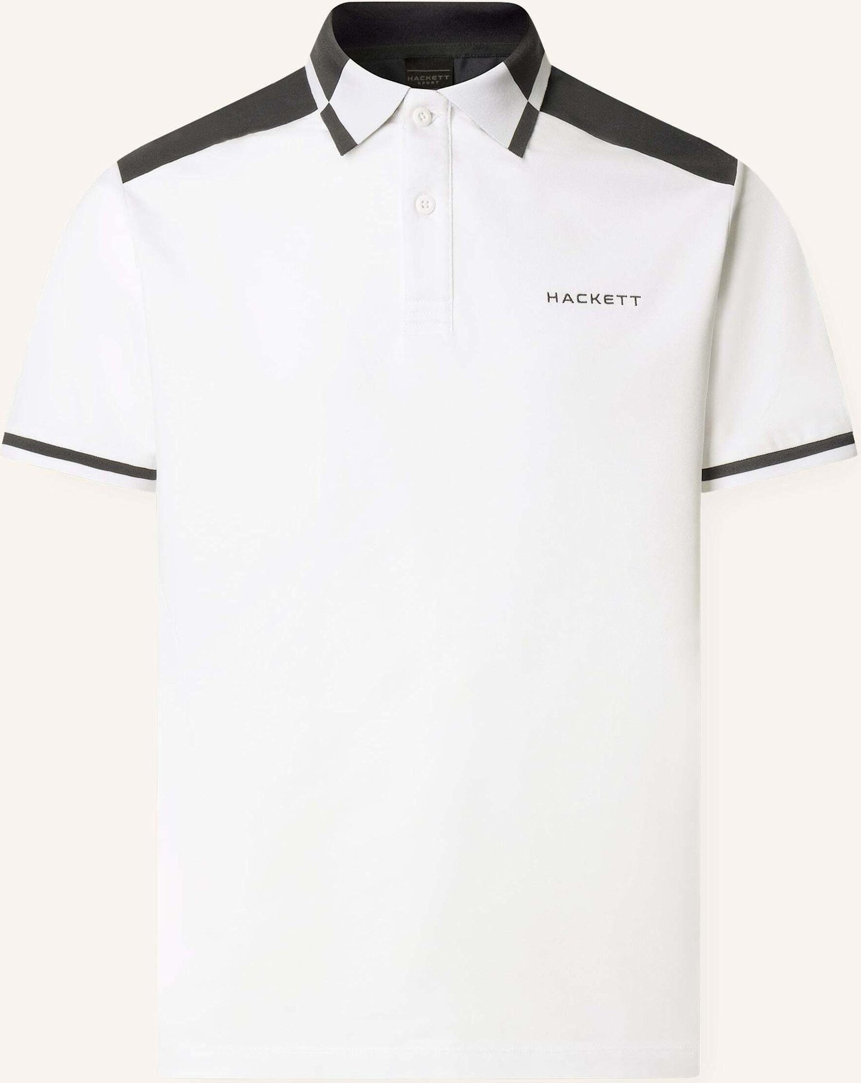 Hackett London Poloshirt Hs City Block Polo weiss