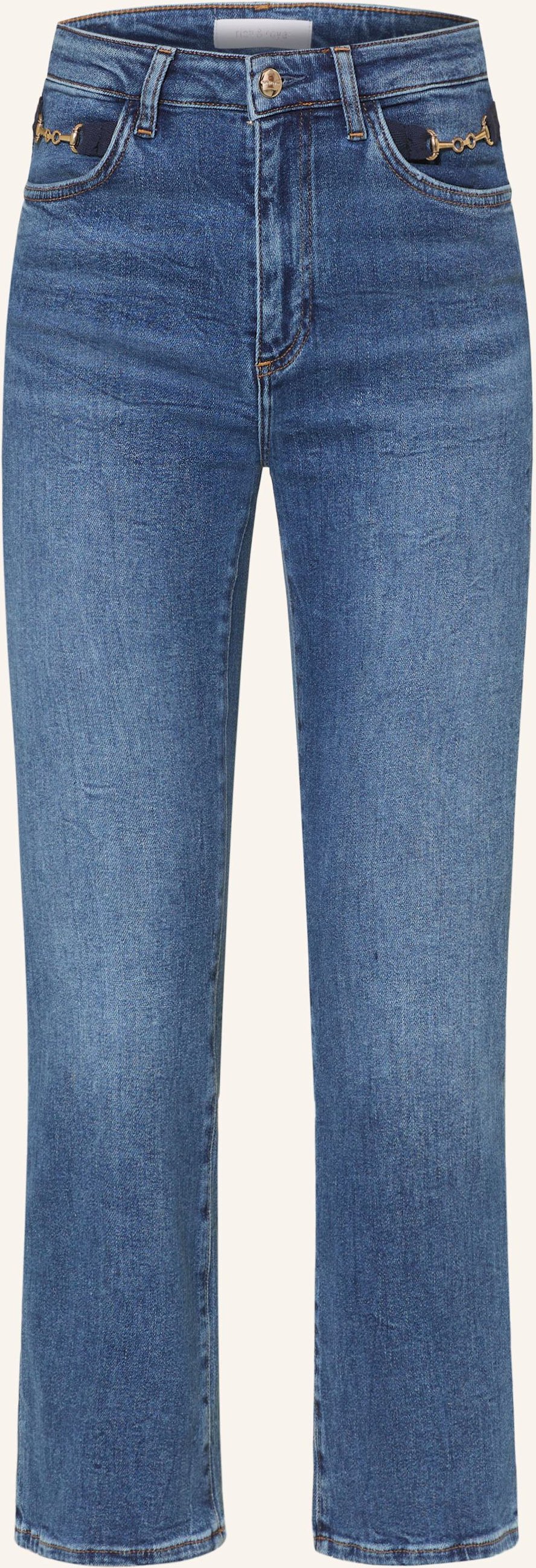 Rich & Royal Flared Jeans blau