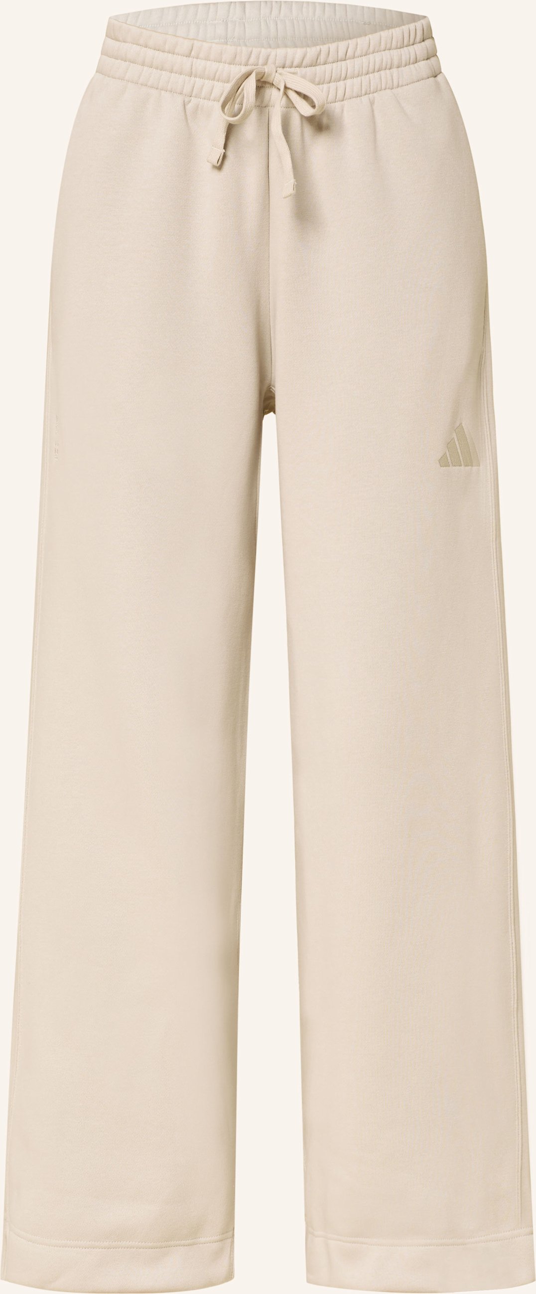 Adidas Sweatpants All Szn Fleece Loose Wide Leg beige