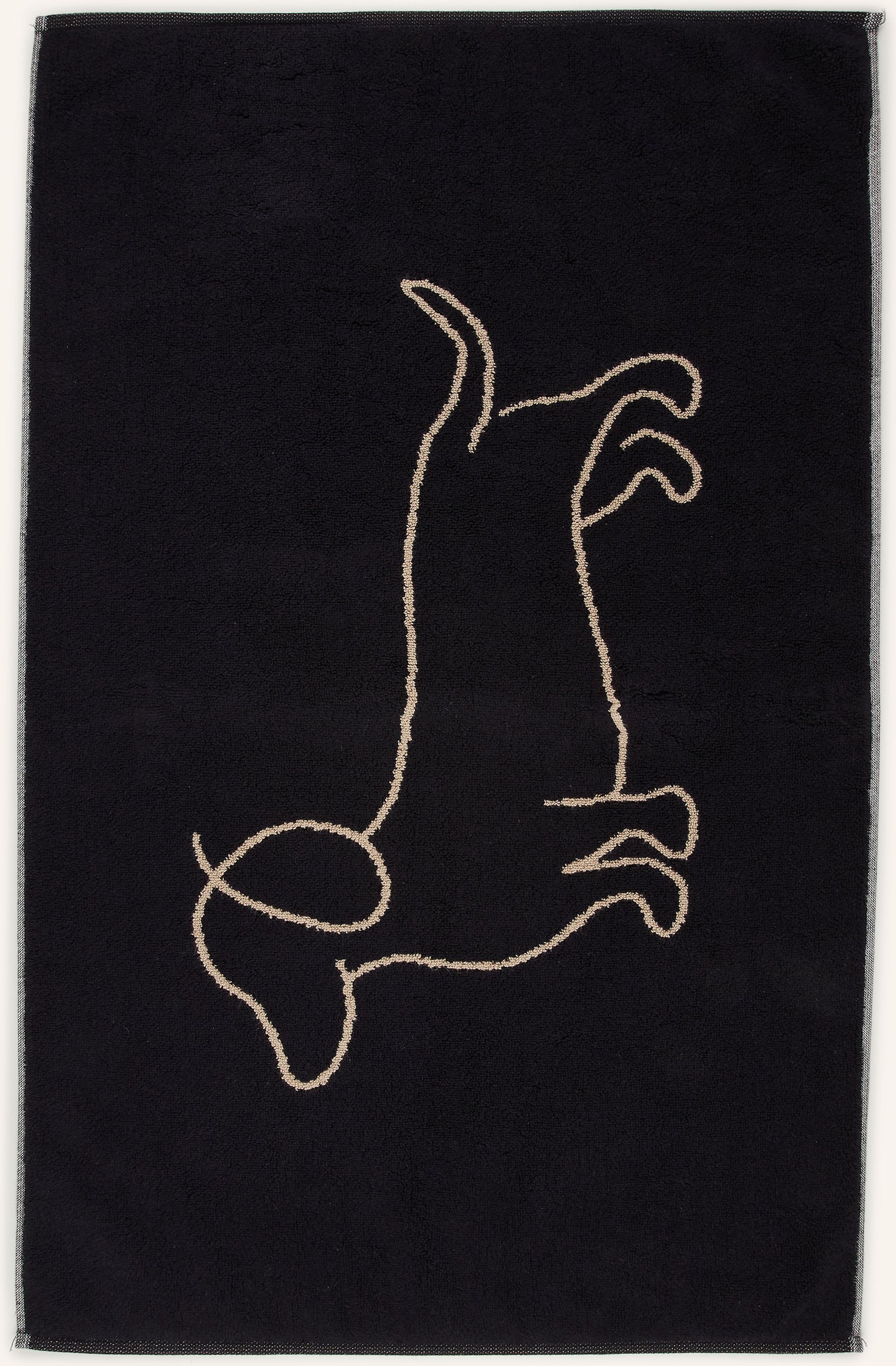 Thumbnail - Cawö Badematte We Love Dogs schwarz