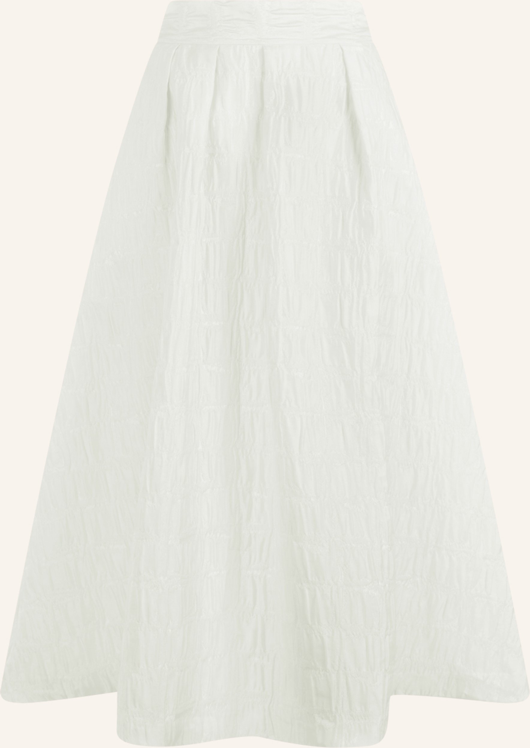 Apart Midi Jacquardrock weiss