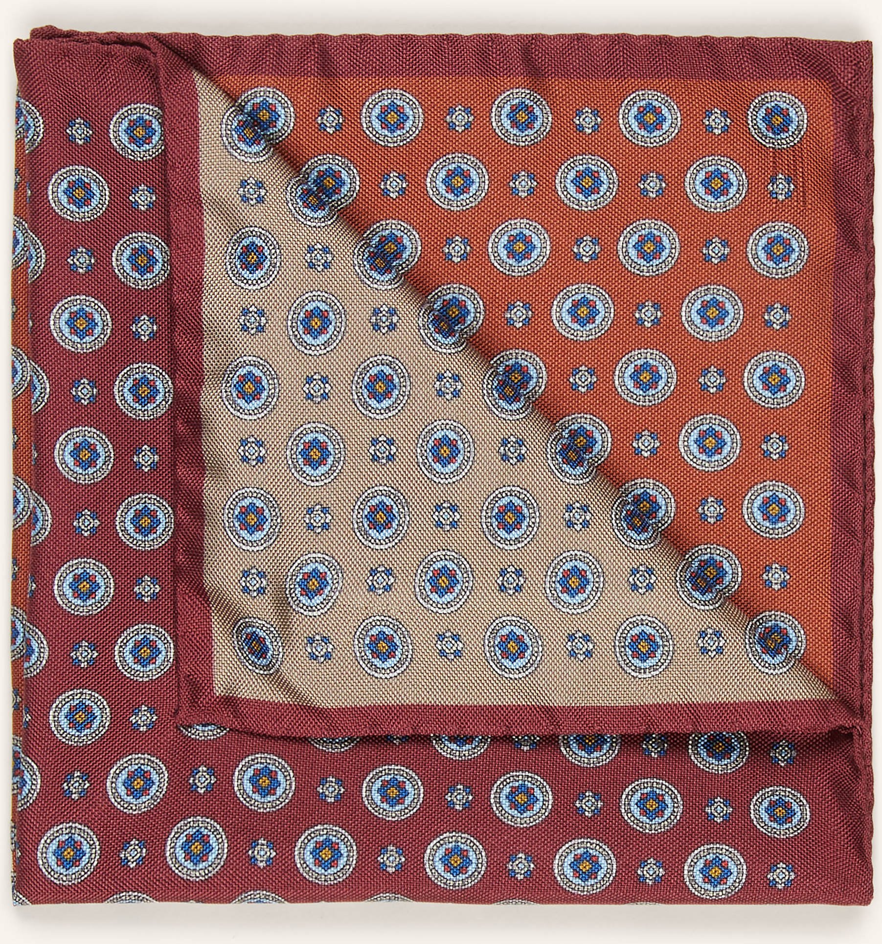 Eton Einstecktuch braun