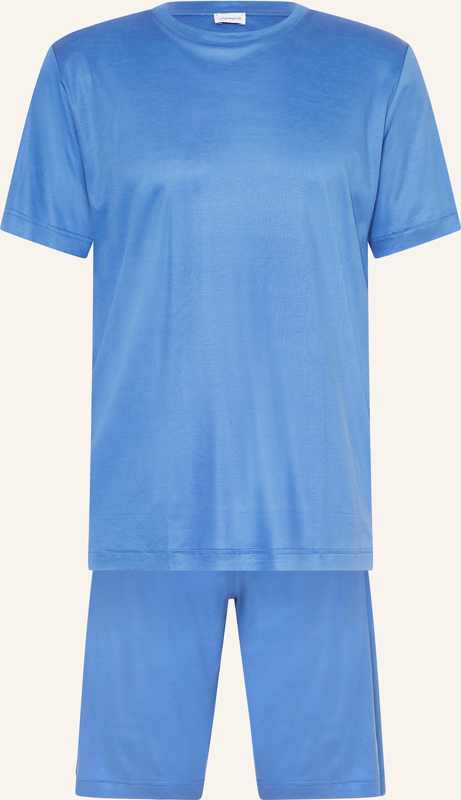 Zimmerli Shorty-Schlafanzug Sustainable Luxury blau