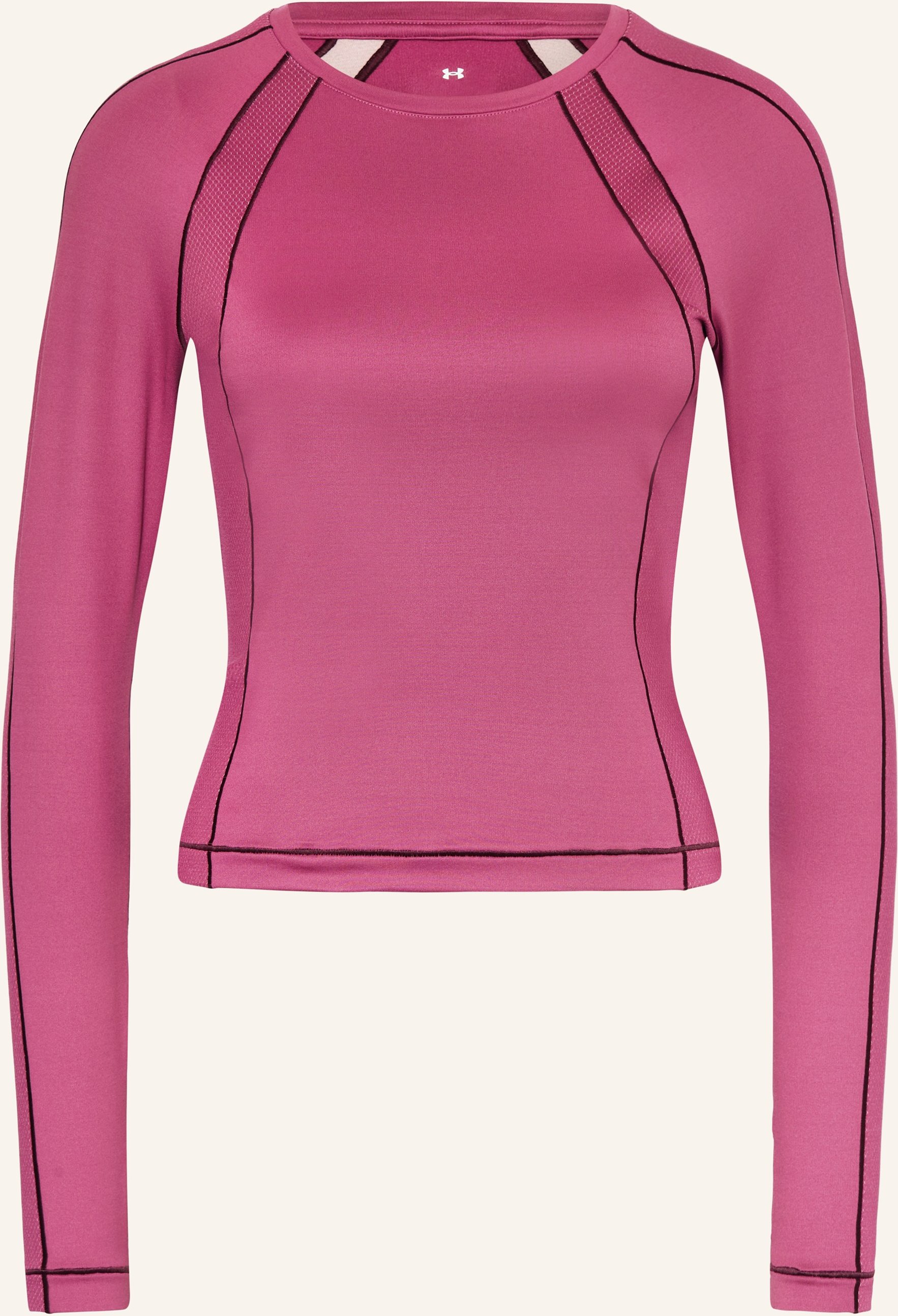 Under Armour Laufshirt Ua Coldgear Textured Crew rot