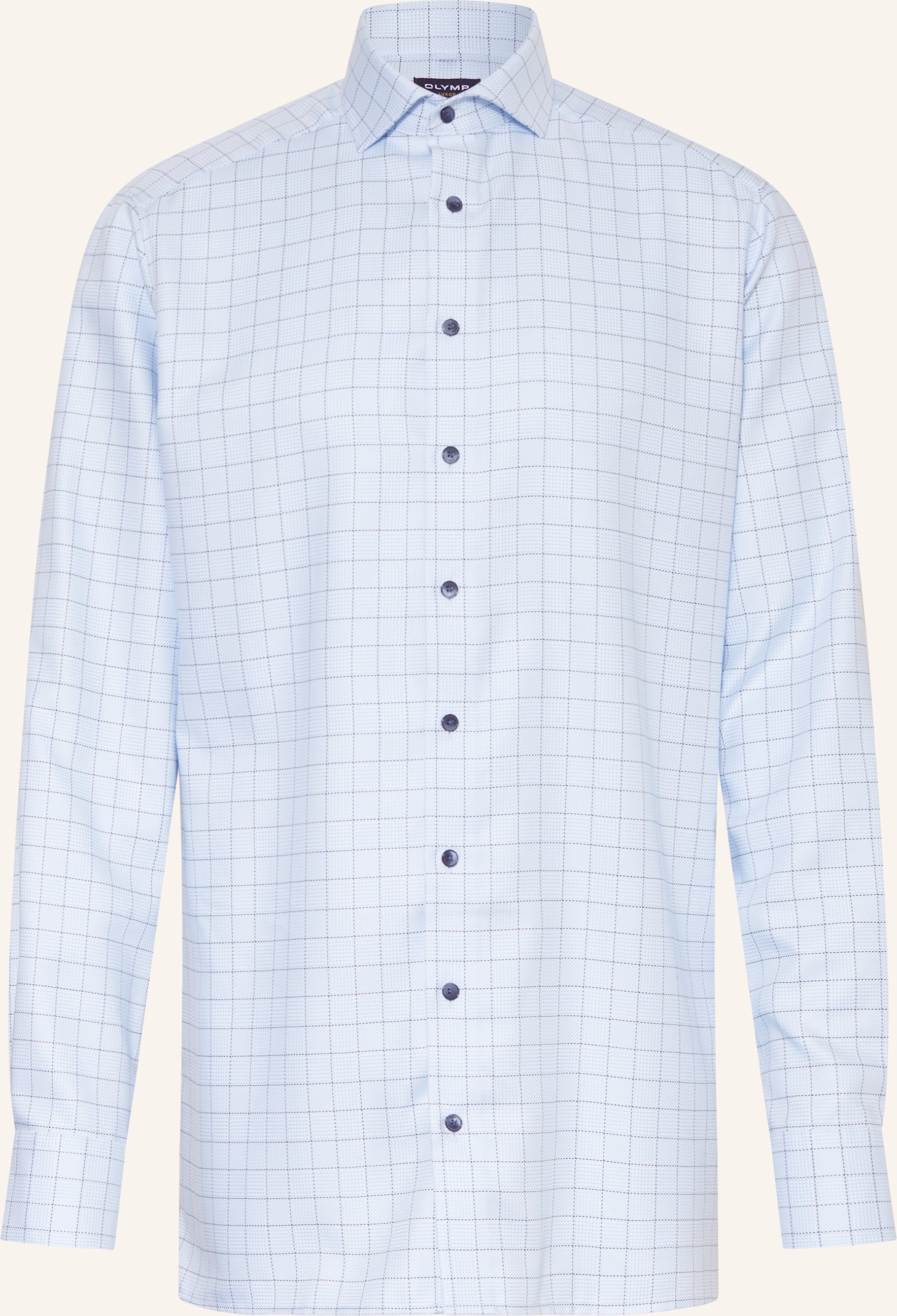 Olymp Hemd Luxor Modern Fit Mit Extralangem Arm blau