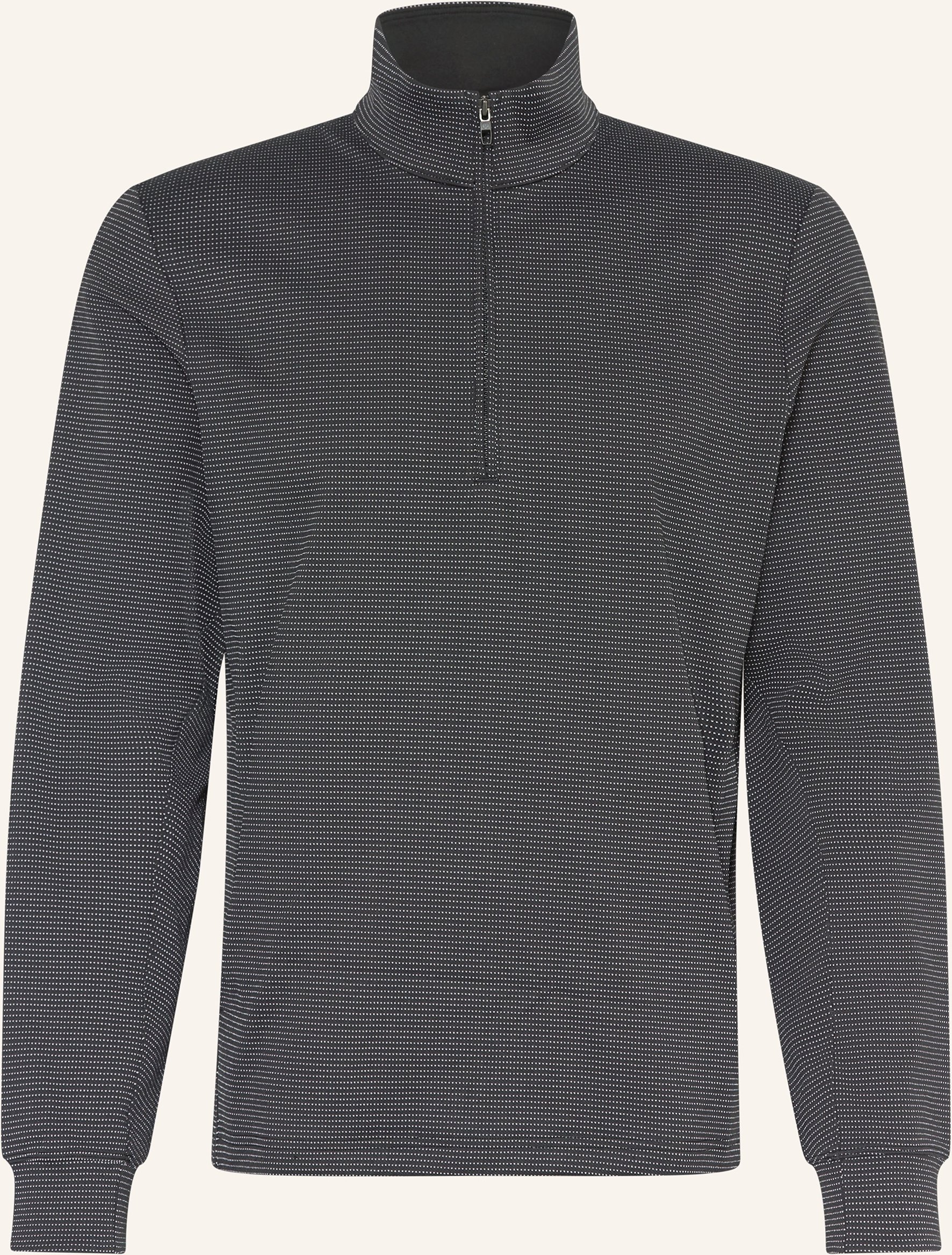 Lululemon Laufshirt Reflective Knit Half Zip schwarz
