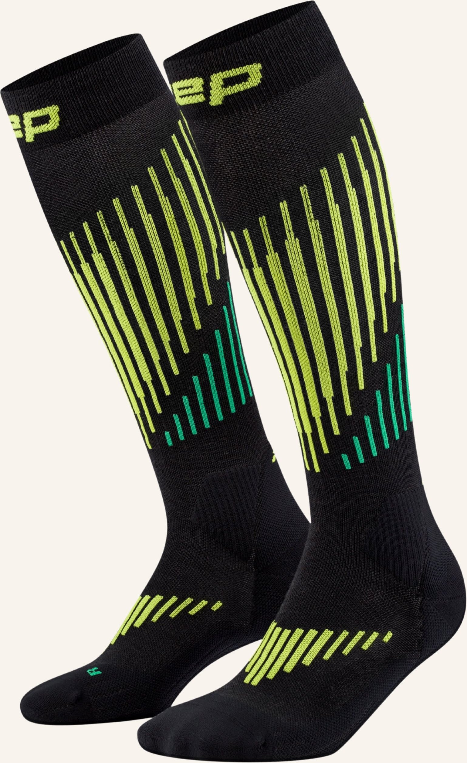 Cep Skisocken High Touring Mit Kompression schwarz