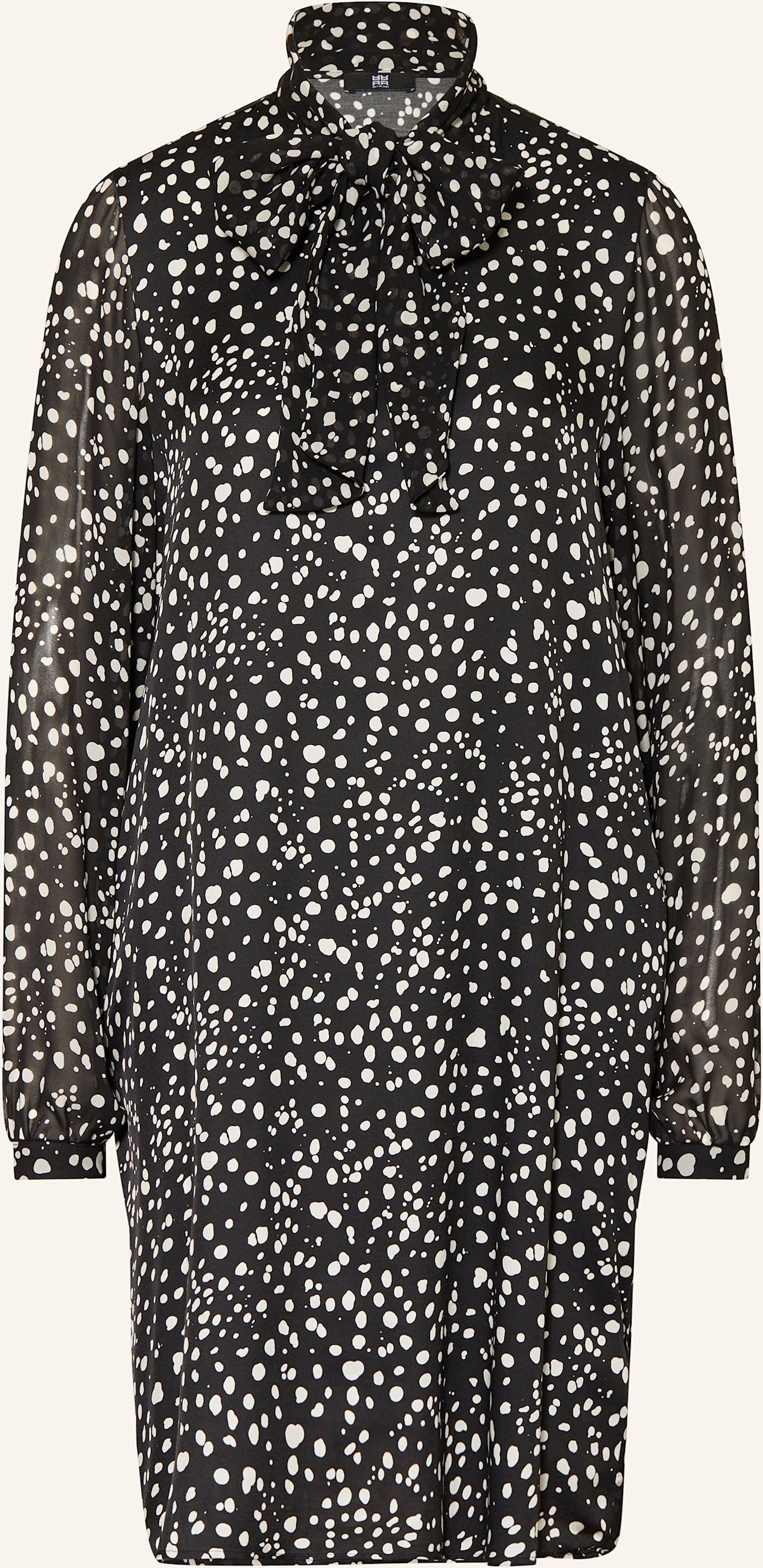 Riani Schluppenkleid Im Materialmix schwarz