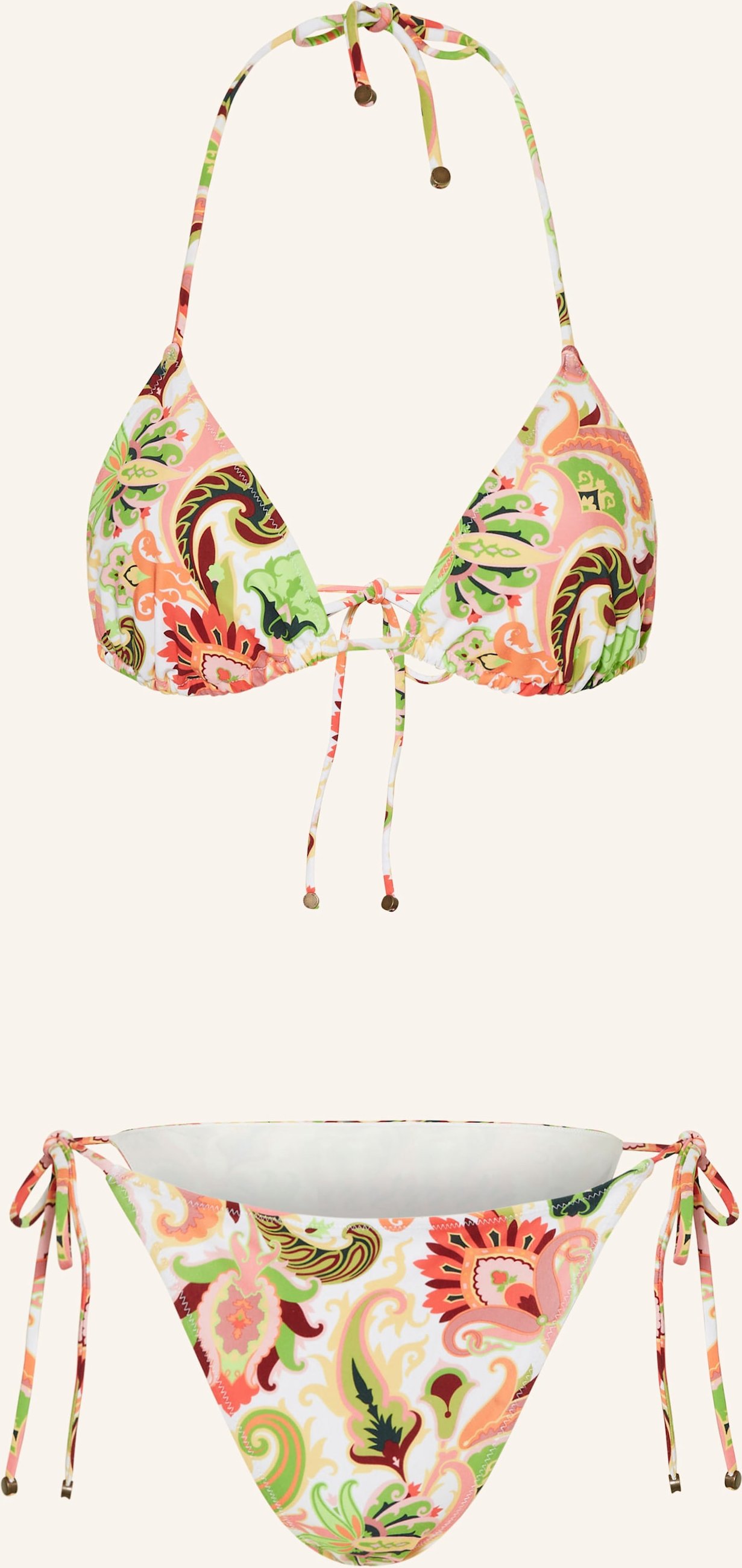 Etro Triangel-Bikini orange