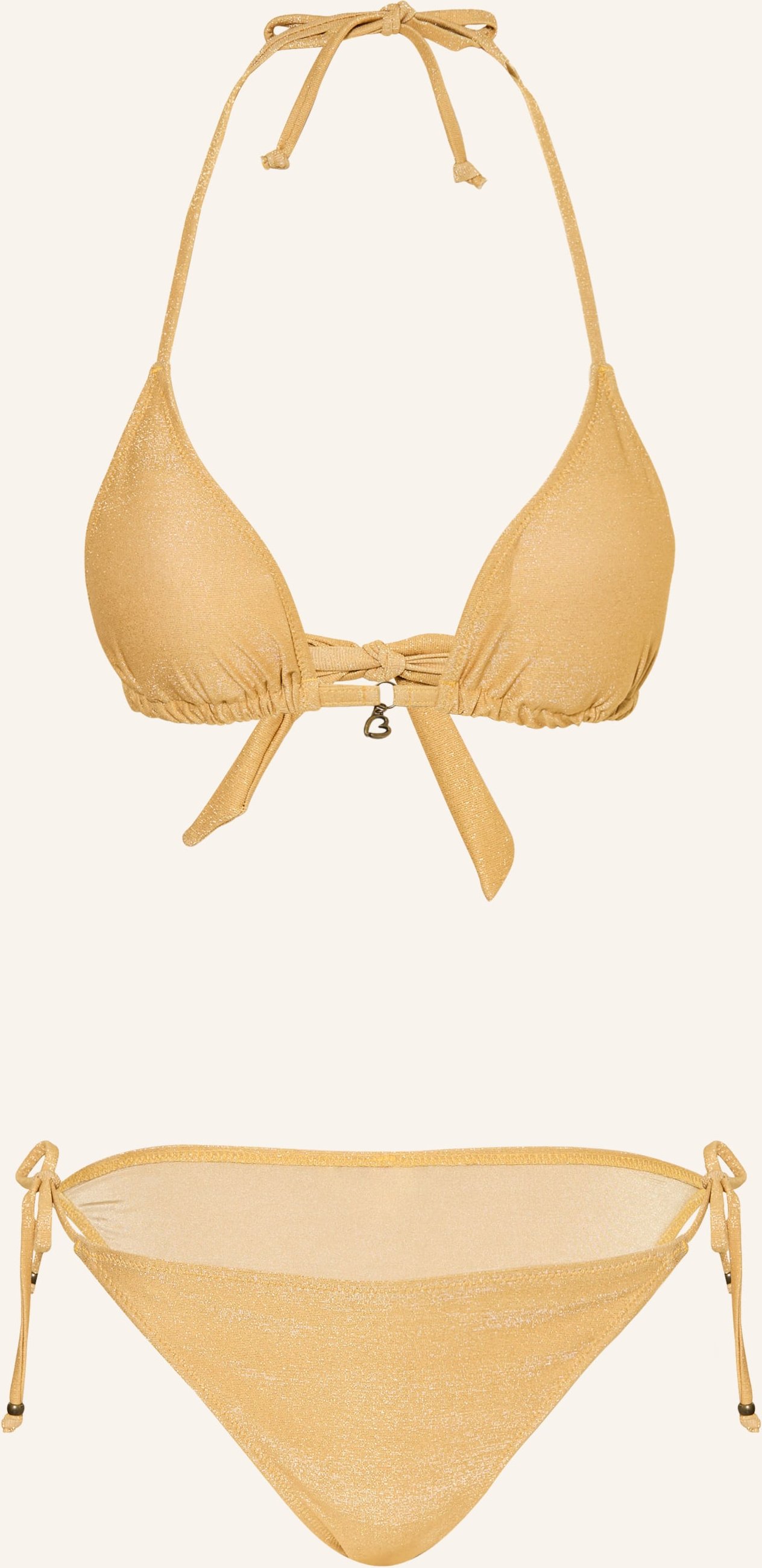 Banana Moon Triangel-Bikini Cricomassa Mit Glitzergarn gold