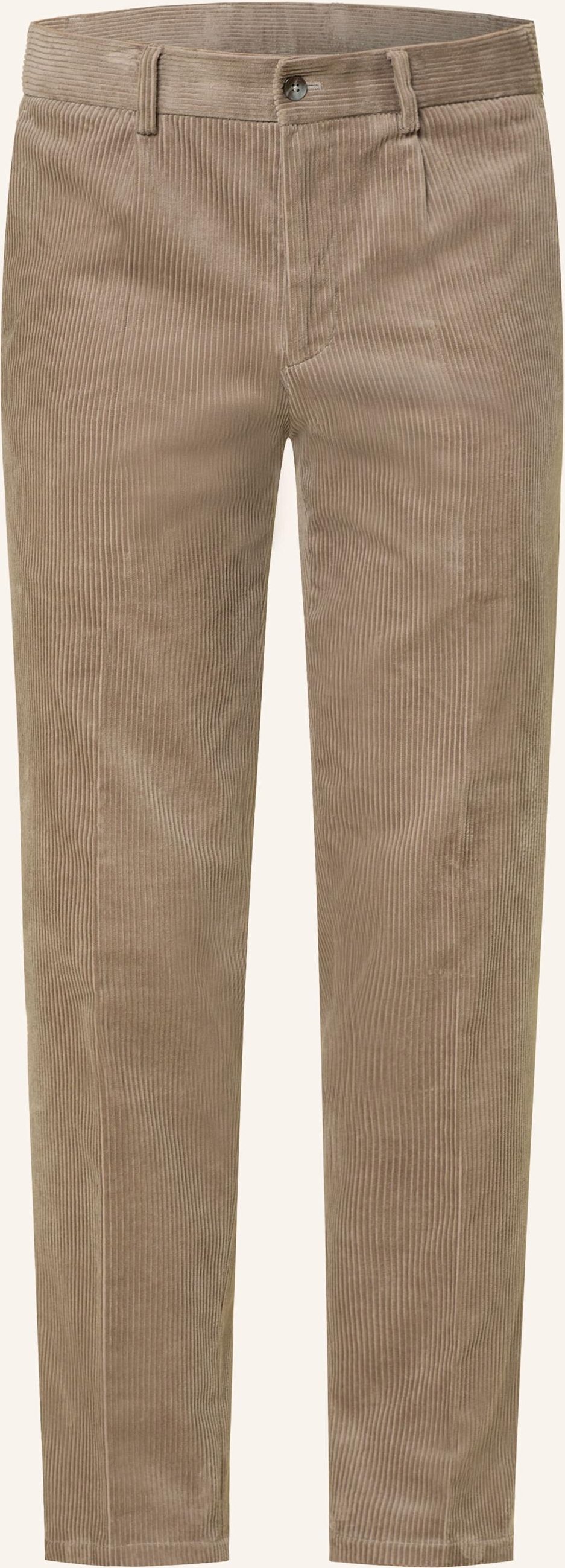 Paul Anzughose Slim Fit Aus Cord gruen